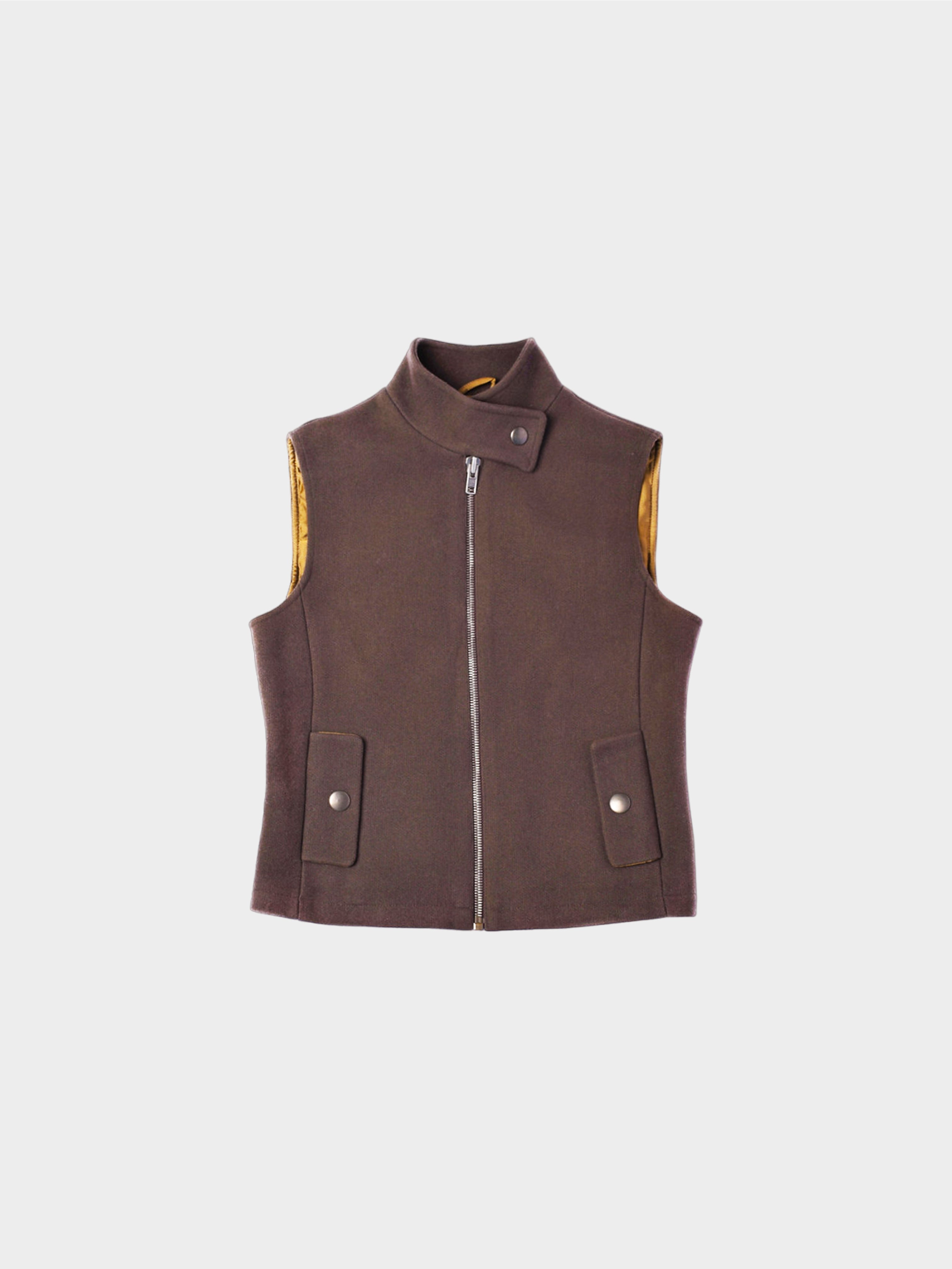 Miu Miu FW 1999 Brown Zip Vest