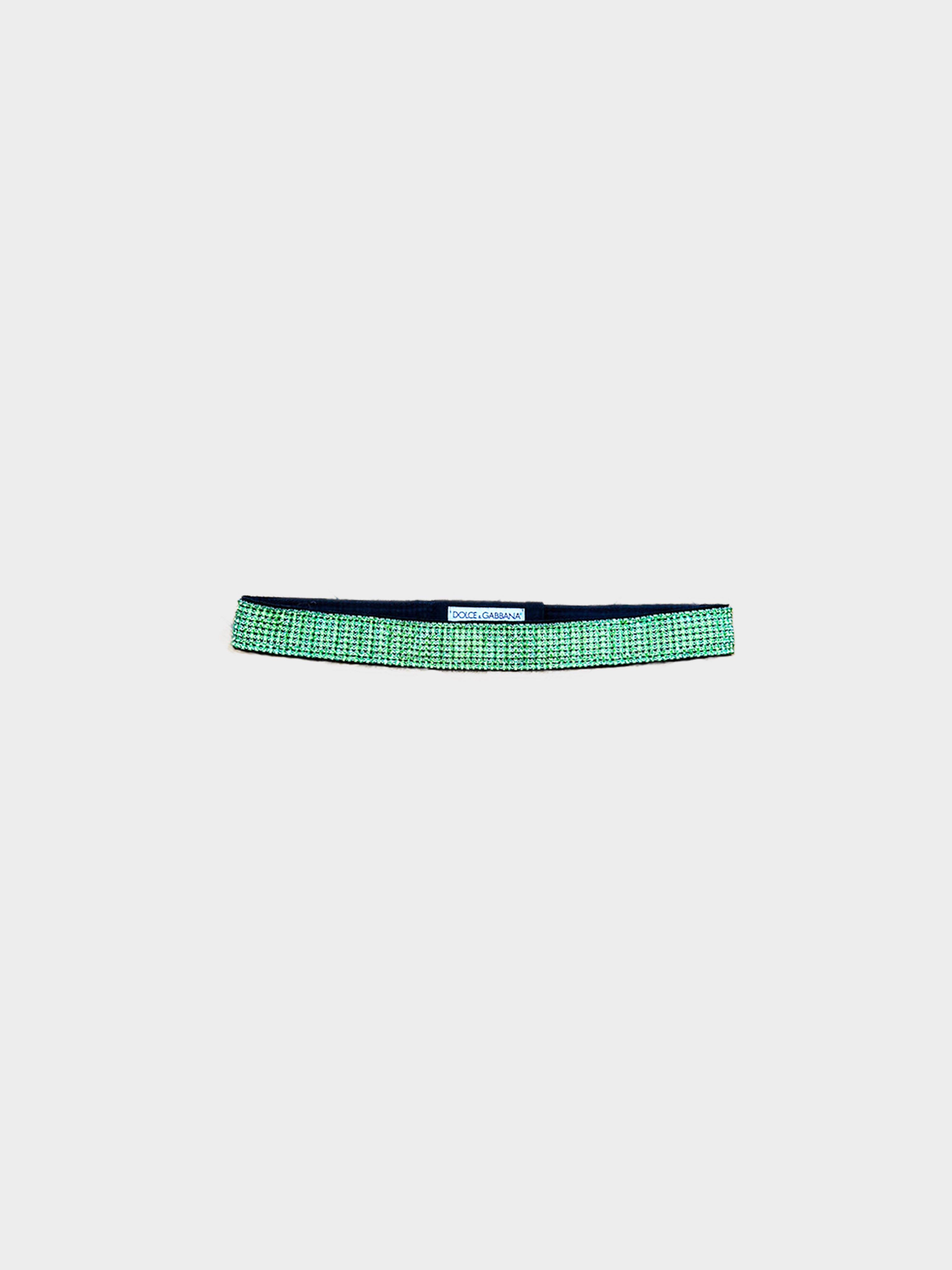Dolce and Gabbana SS 2000 Green Swarovski Belt
