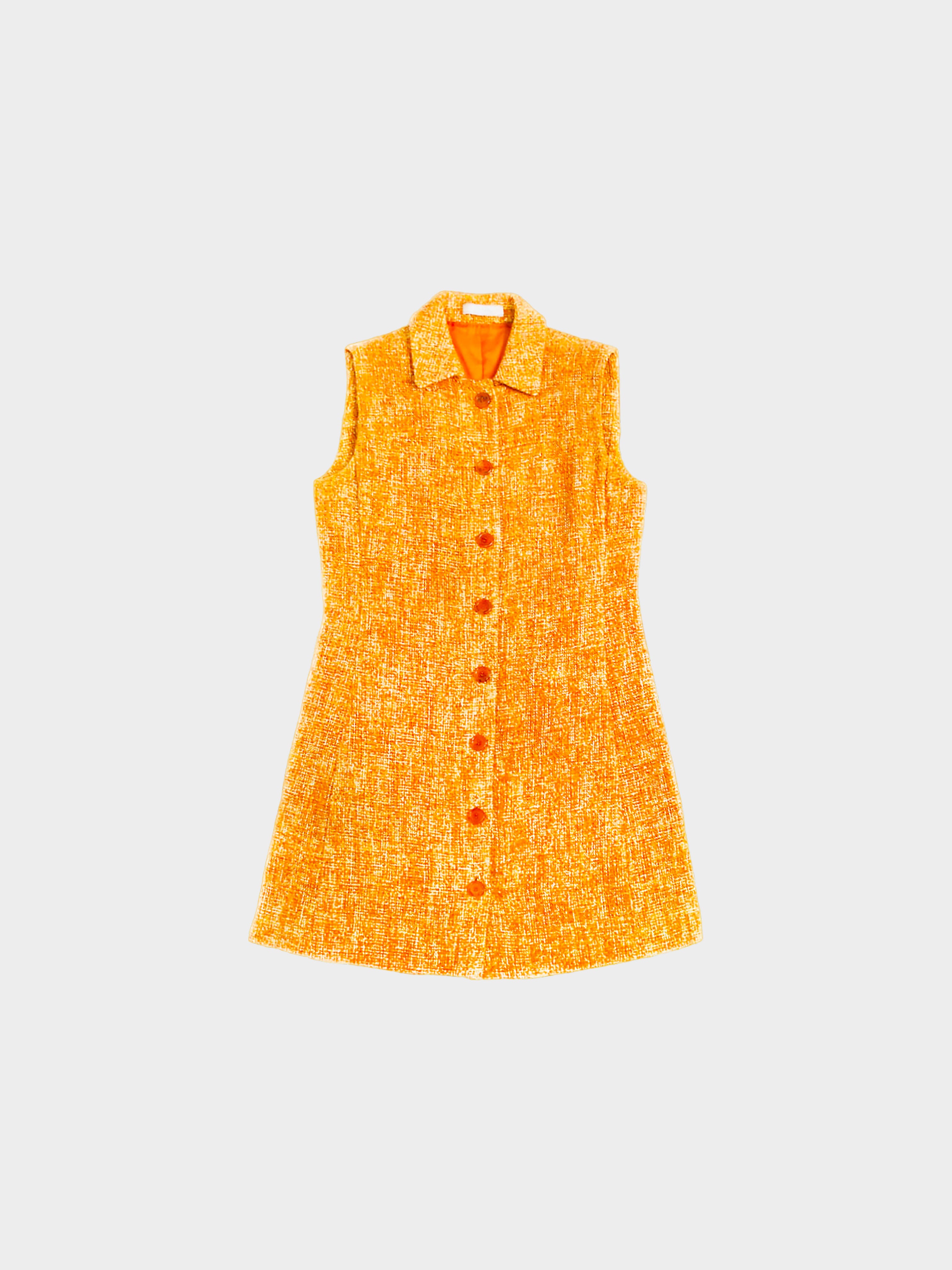 Miu Miu SS 1996 Orange Tweed Dress