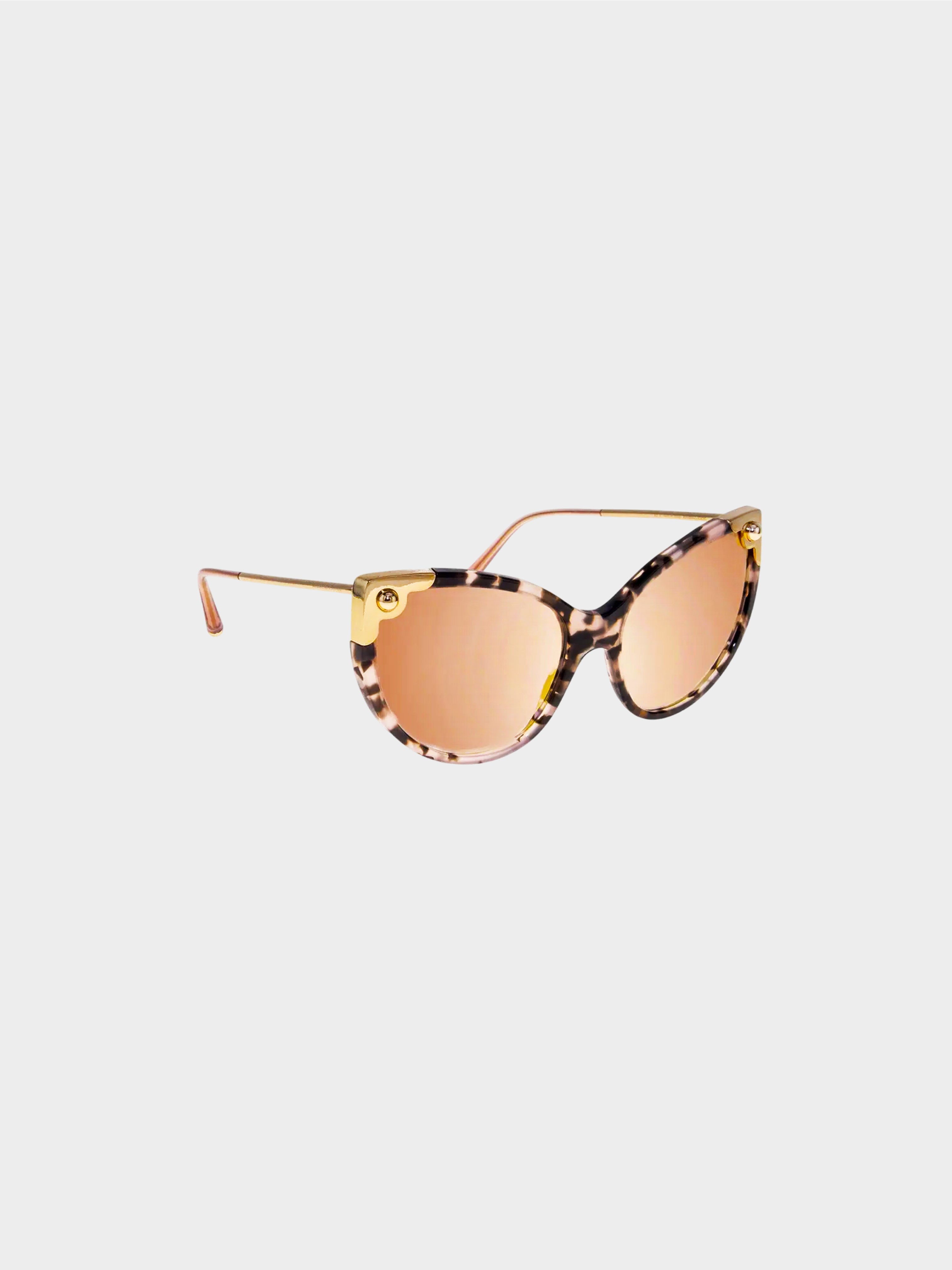 Dolce and Gabbana 2020s Pink Havana Cat Eye Sunglasses