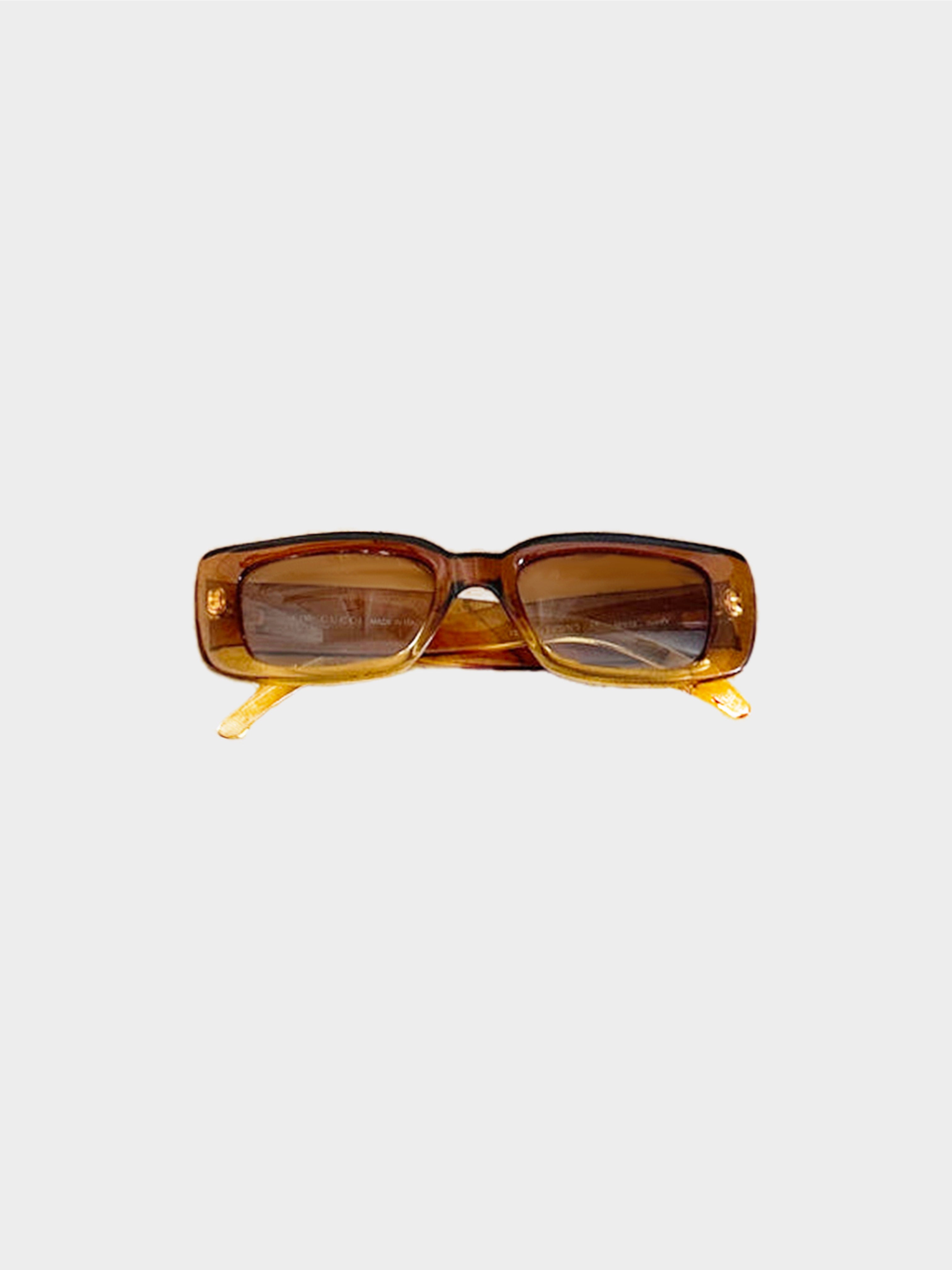 Gucci by Tom Ford 1990s Vintage Brown Ombre Sunglasses