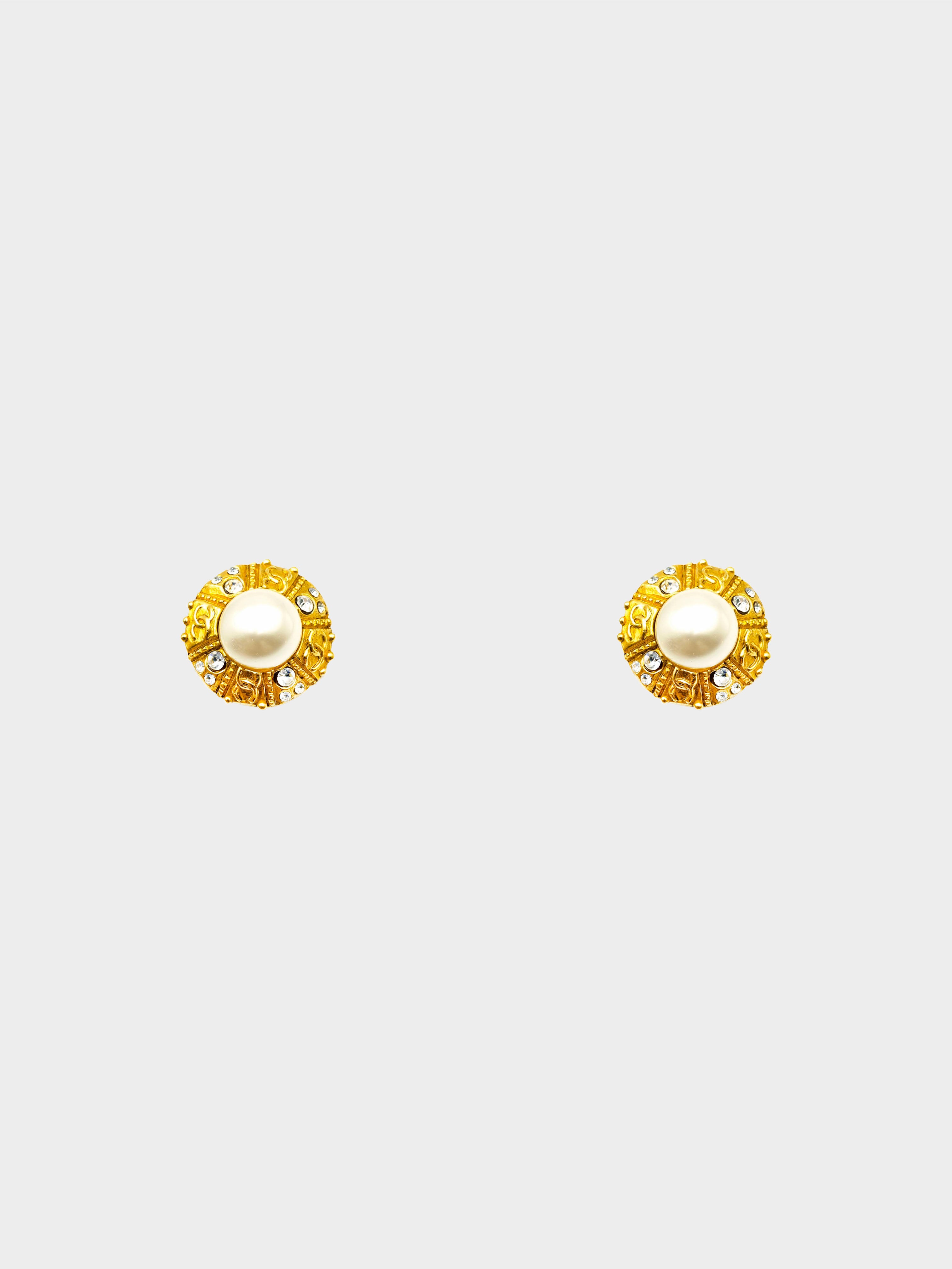 Chanel Pearl Drop Earrings 
