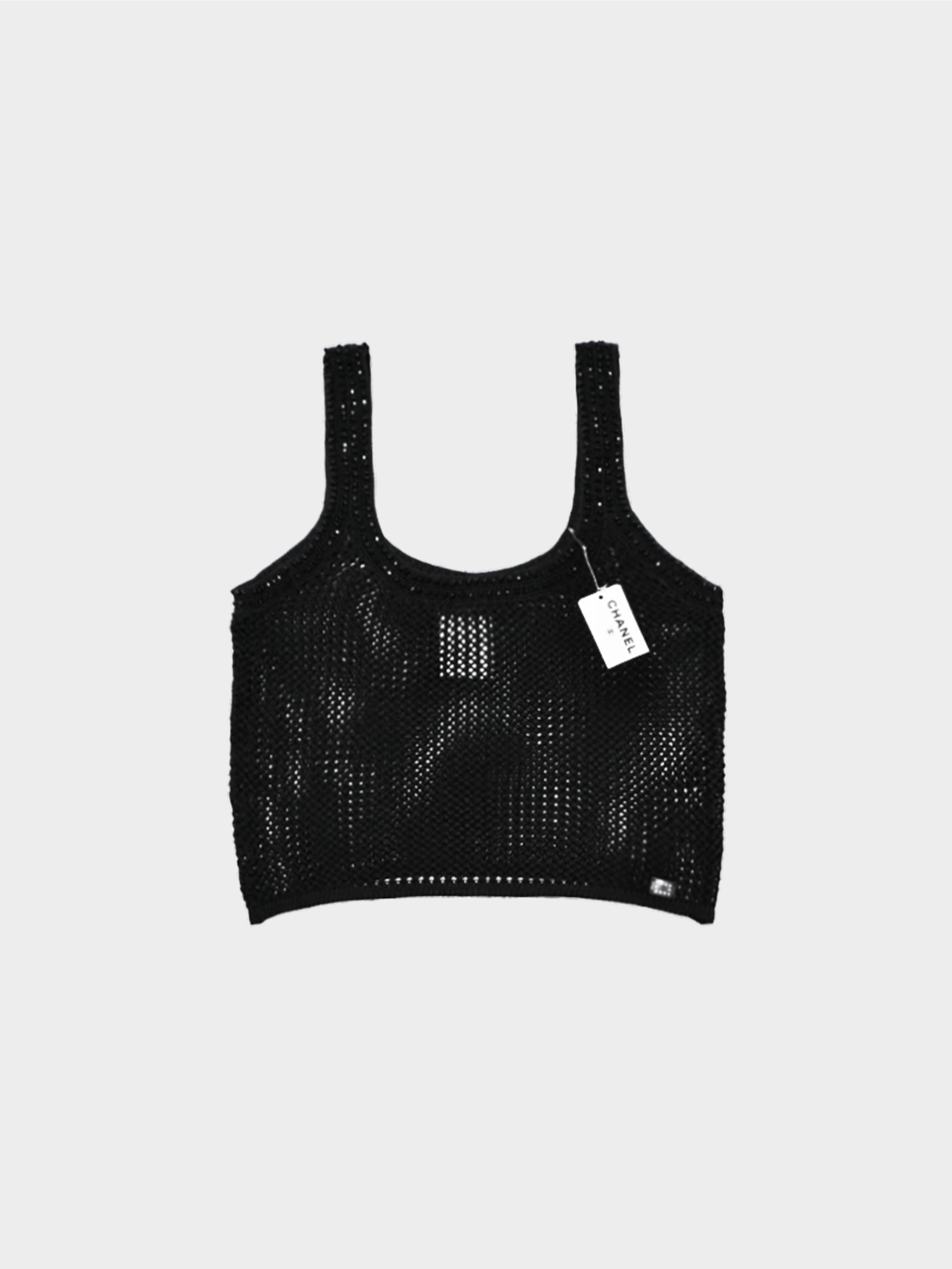 Chanel Black Cami Crop-Top