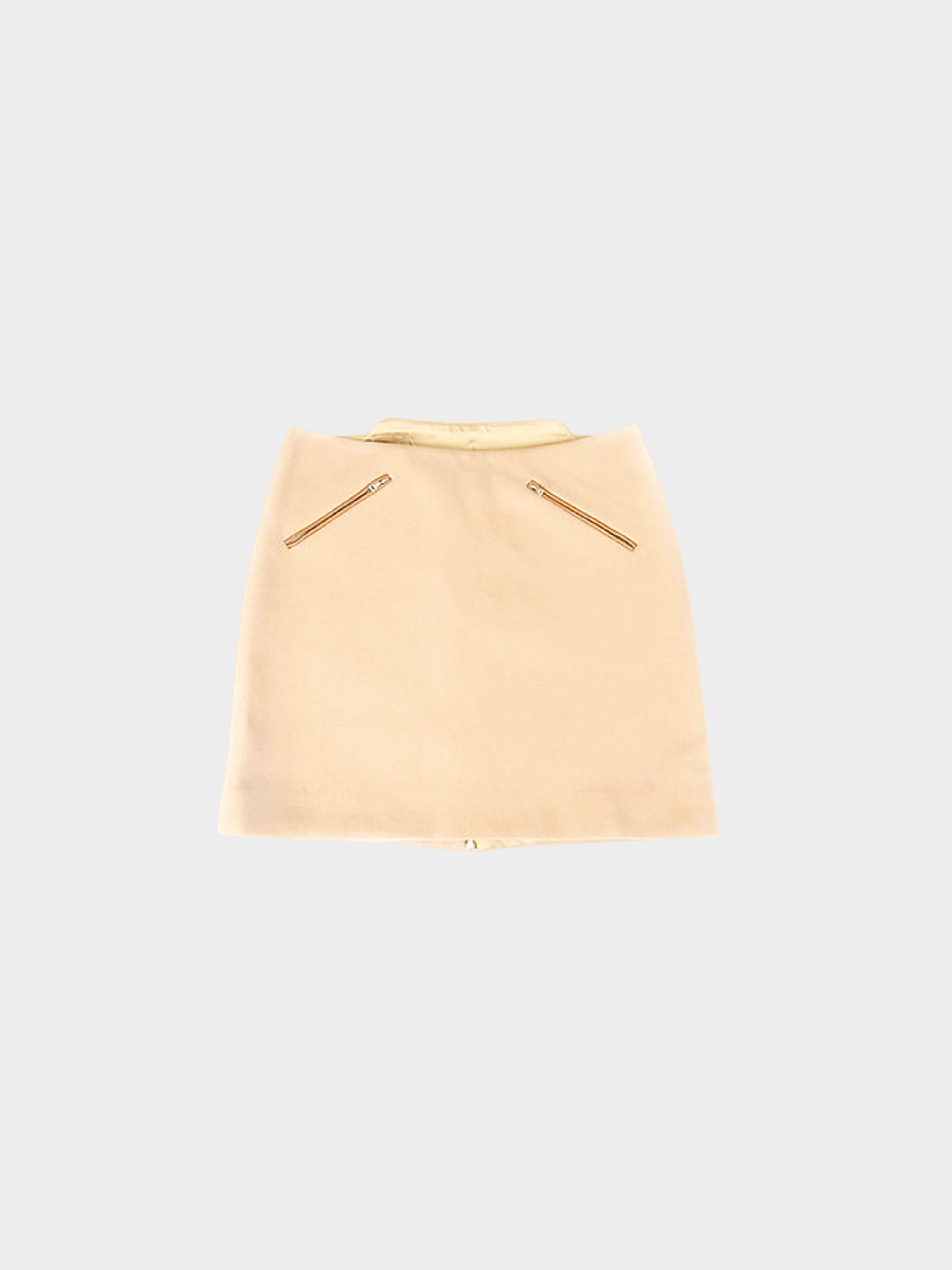 Prada SS 1999 Beige Mini Skirt
