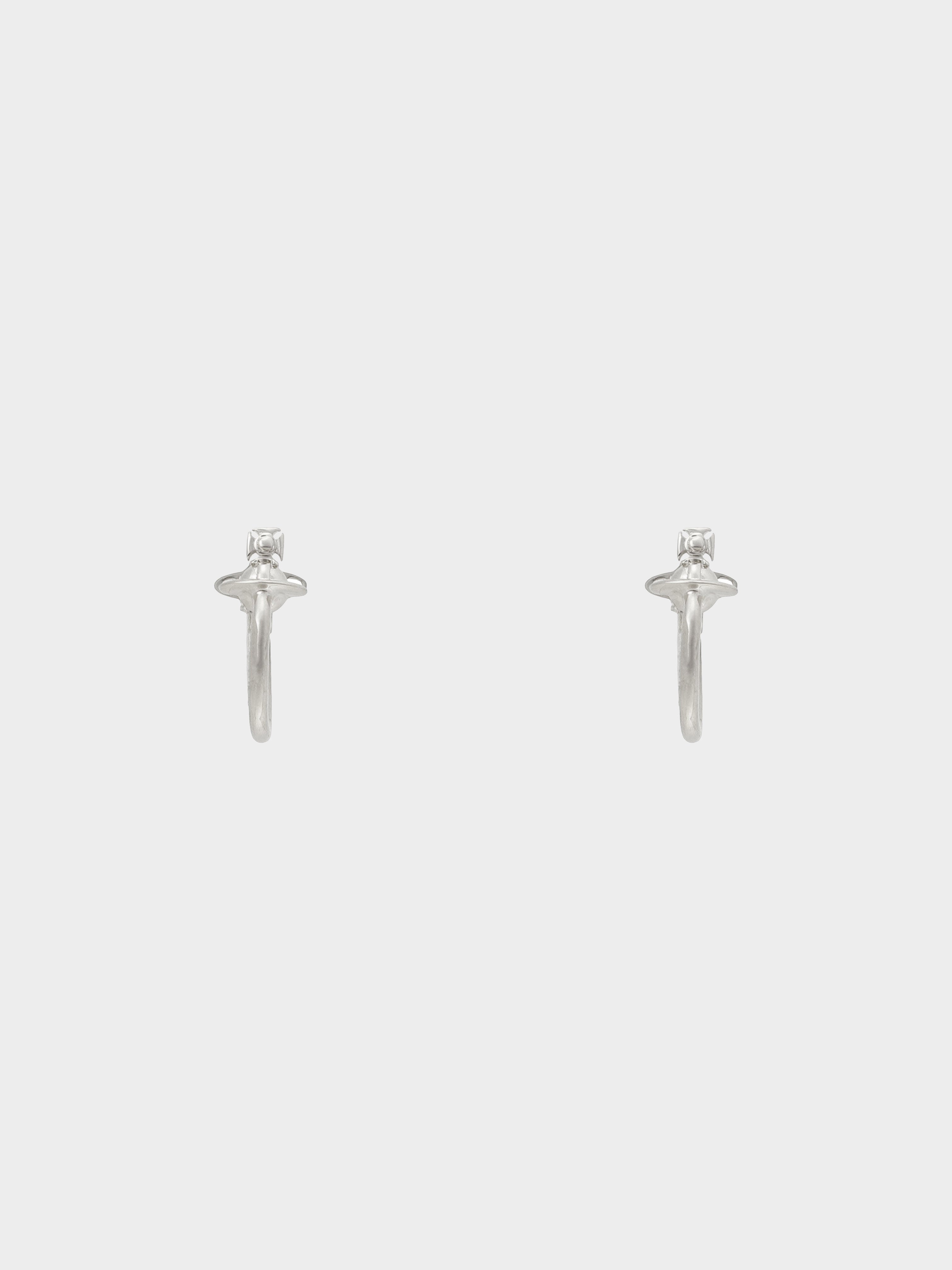 Vivienne Westwood 2020s Rhodium Vera Hoop Earrings