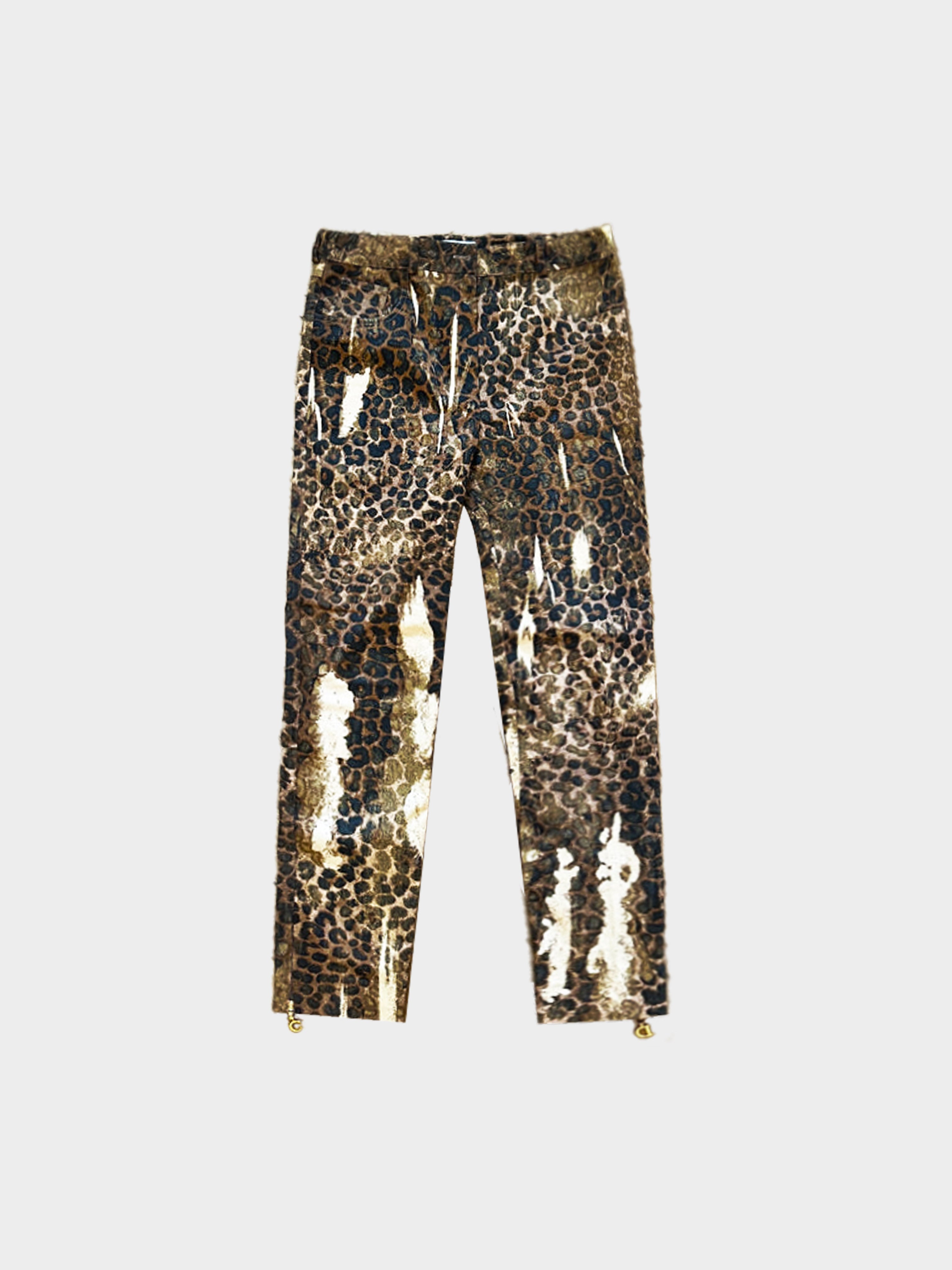 Christian Dior FW 2000 Leopard Denim Pants