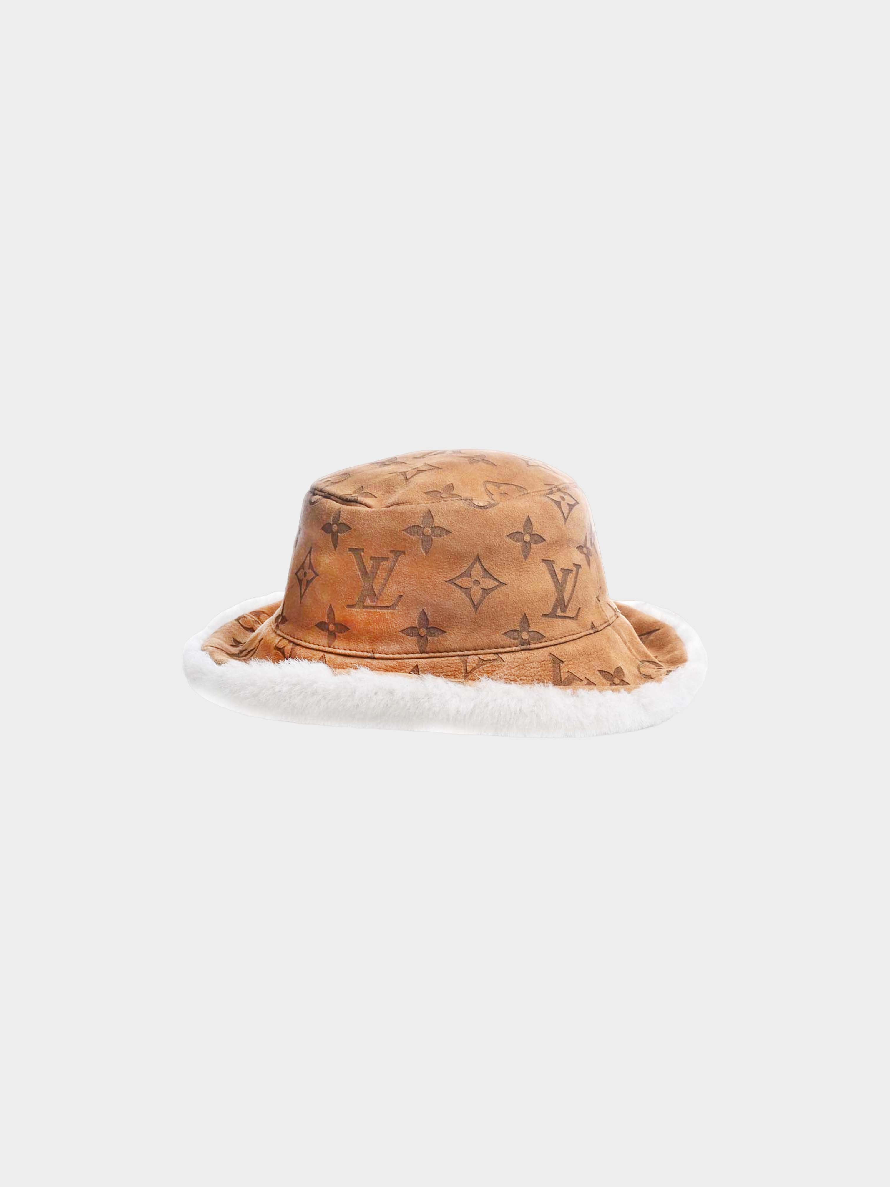 Louis Vuitton 2020 Monogram Shearling-lined Hat