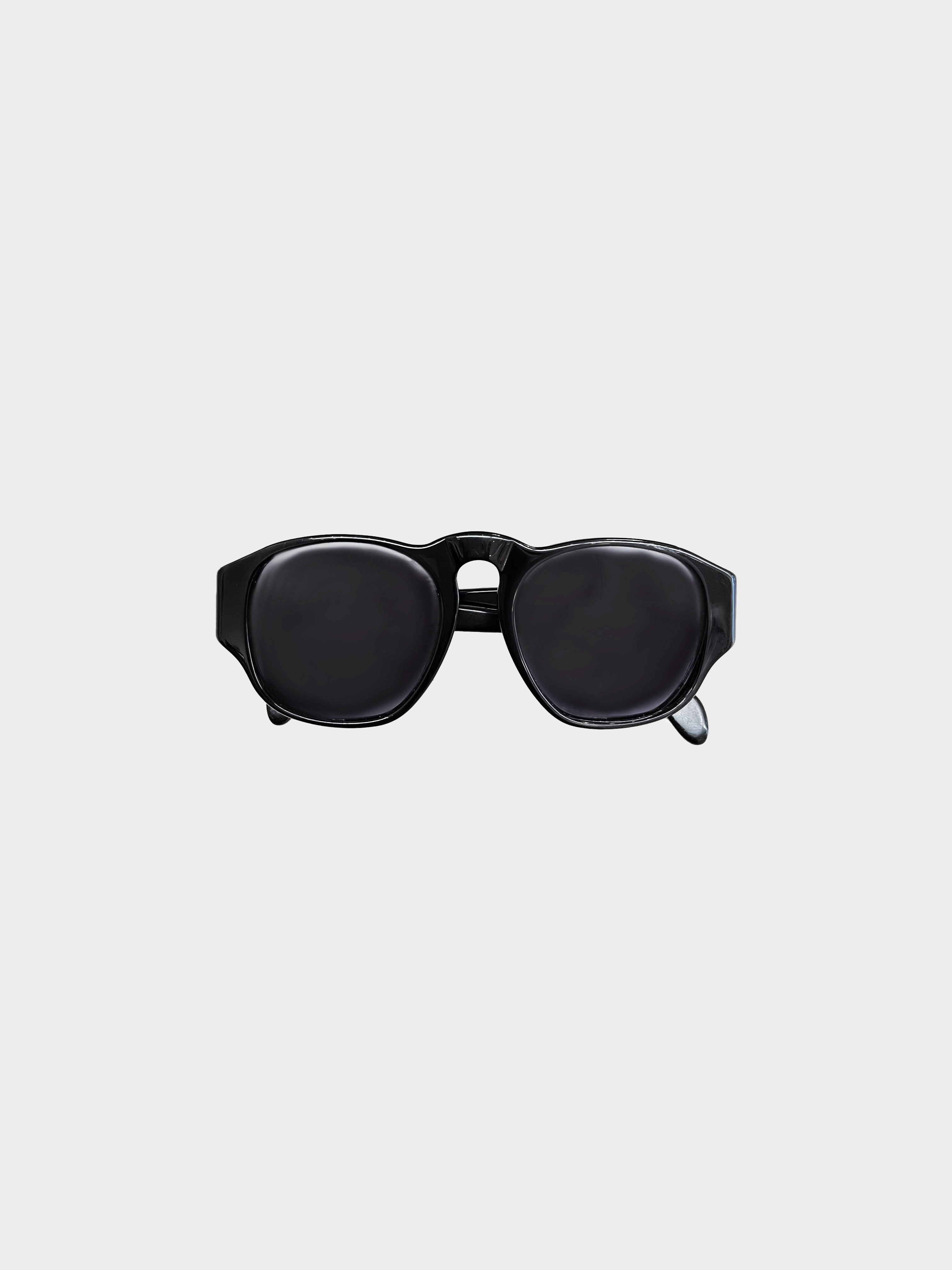 Chanel 1990s Black Retro Sunglasses