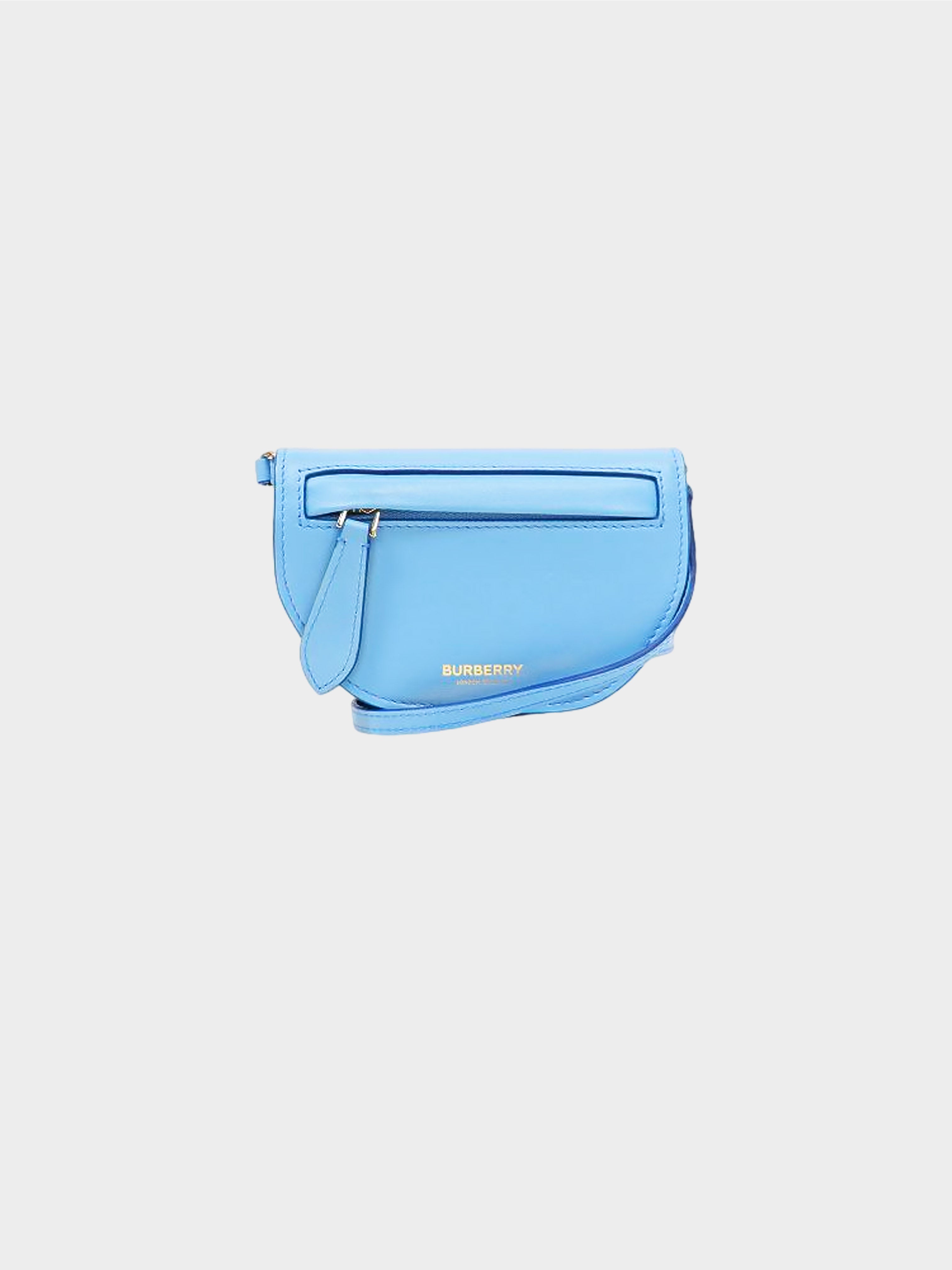 Burberry 2010s Light Blue Micro Olympia Bag