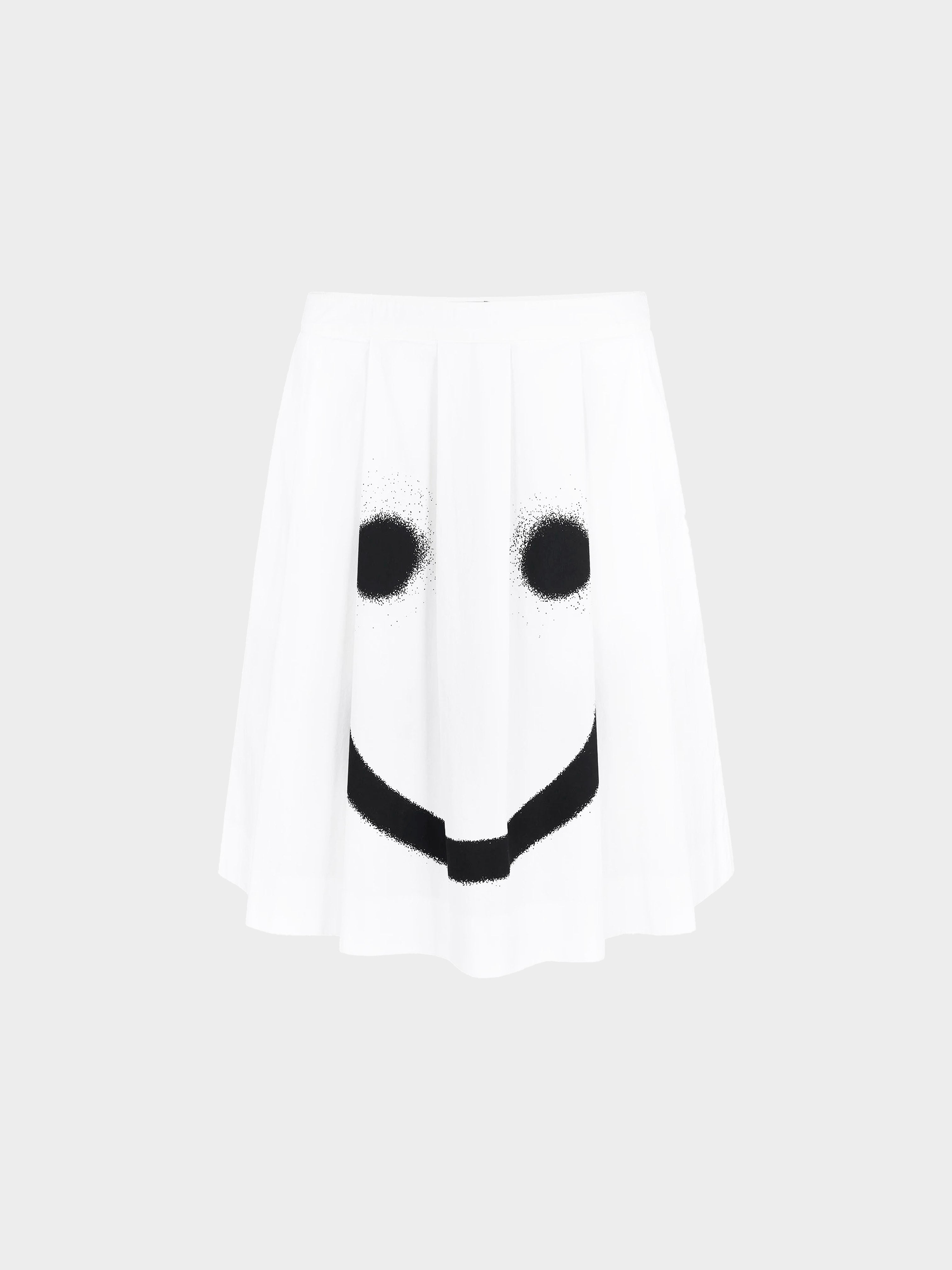 Moschino Cheap and Chic 2010s White Spray Paint Skirt