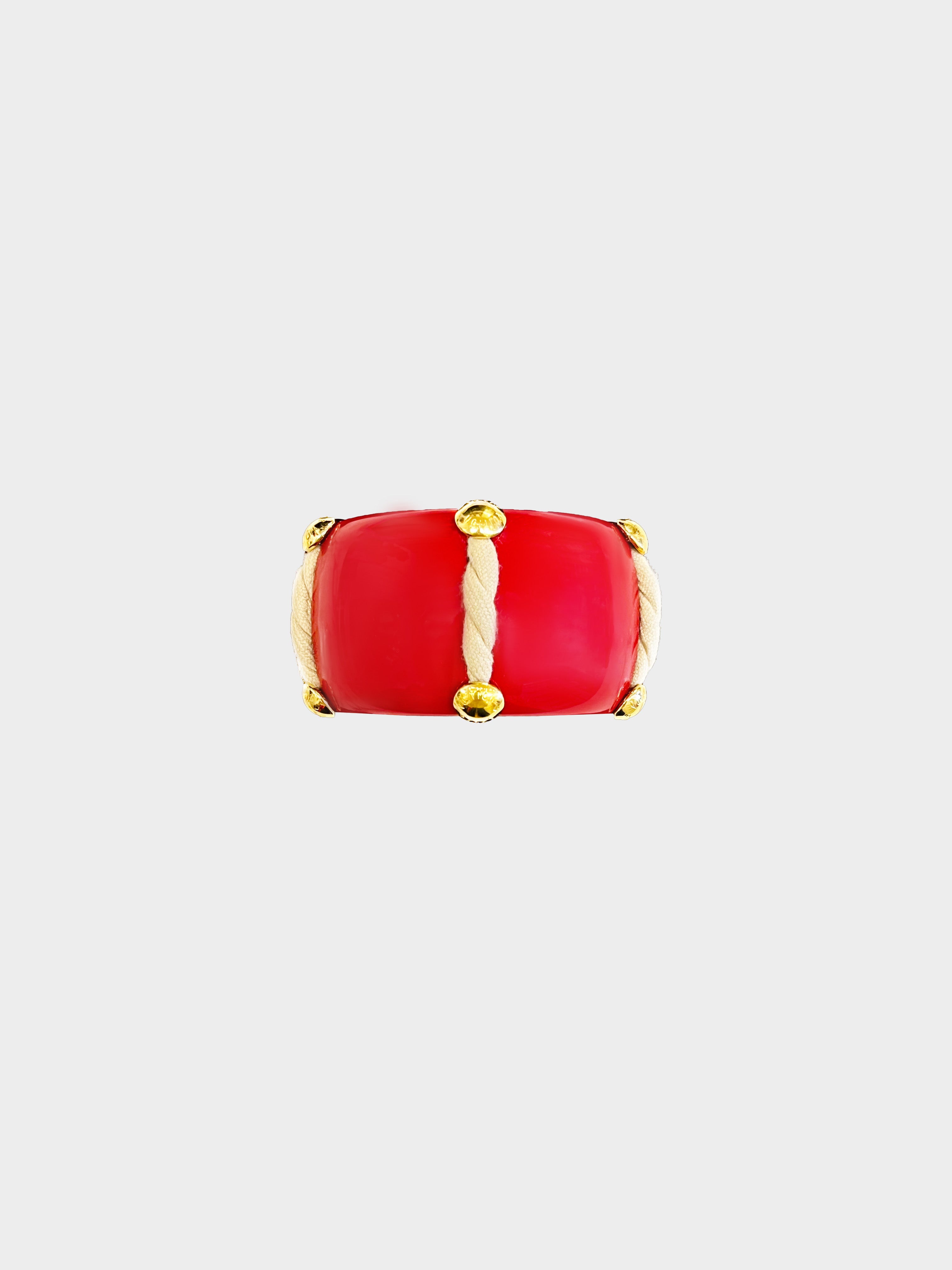 Louis Vuitton Cruise 2010 Red Shine Rope Bracelet · INTO