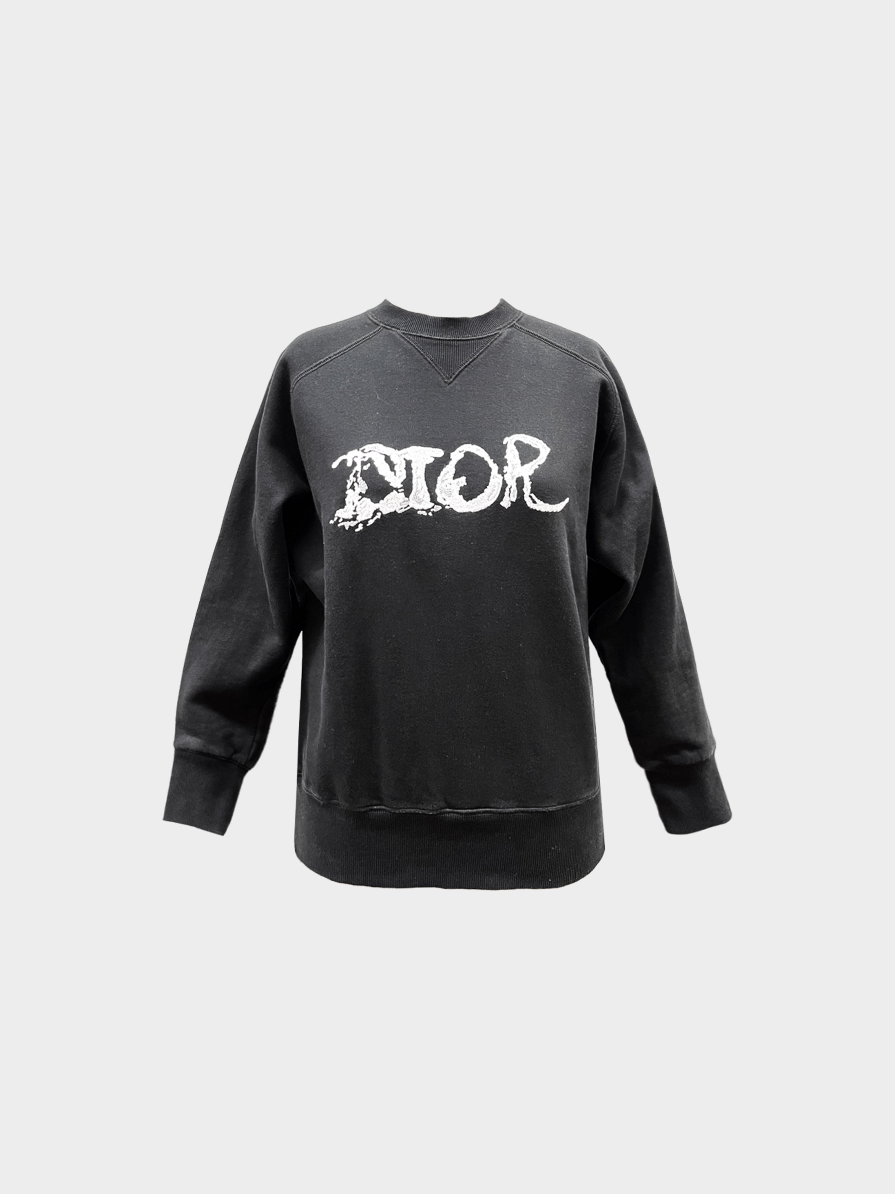 Christian Dior 2021 DIOR x Peter Doig Black Sweater with Embroidered Logo