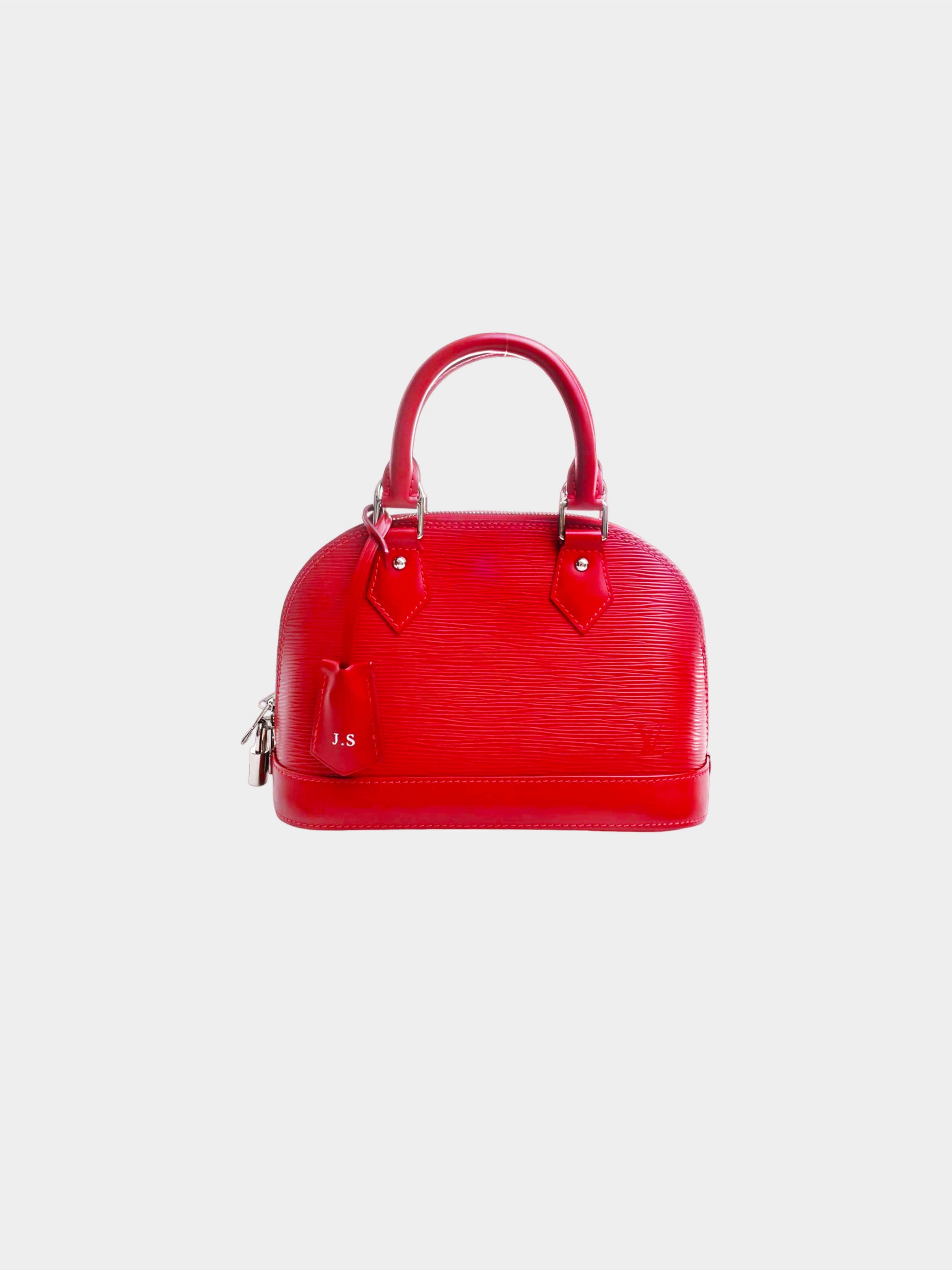 Louis Vuitton 2012 Red Epi Alma BB 2-Way Handbag