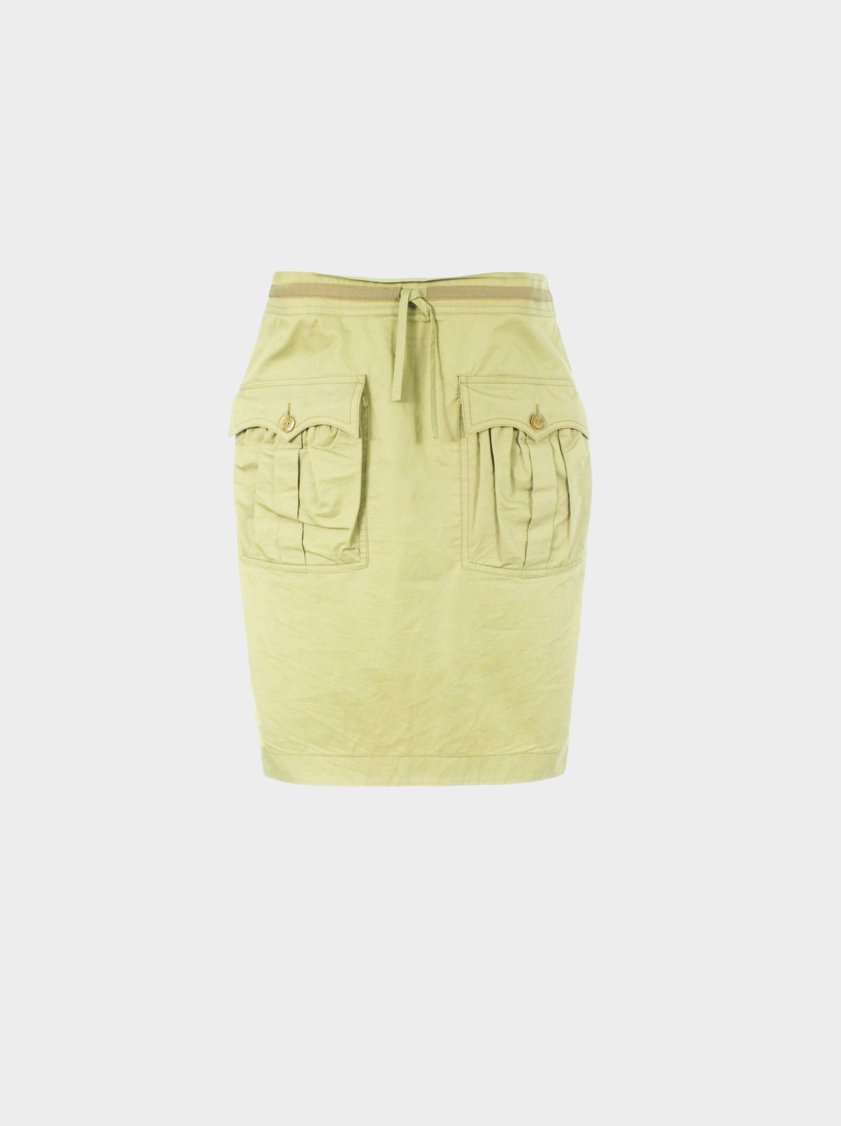 Jean Paul Gaultier 1990s Green Pencil Skirt