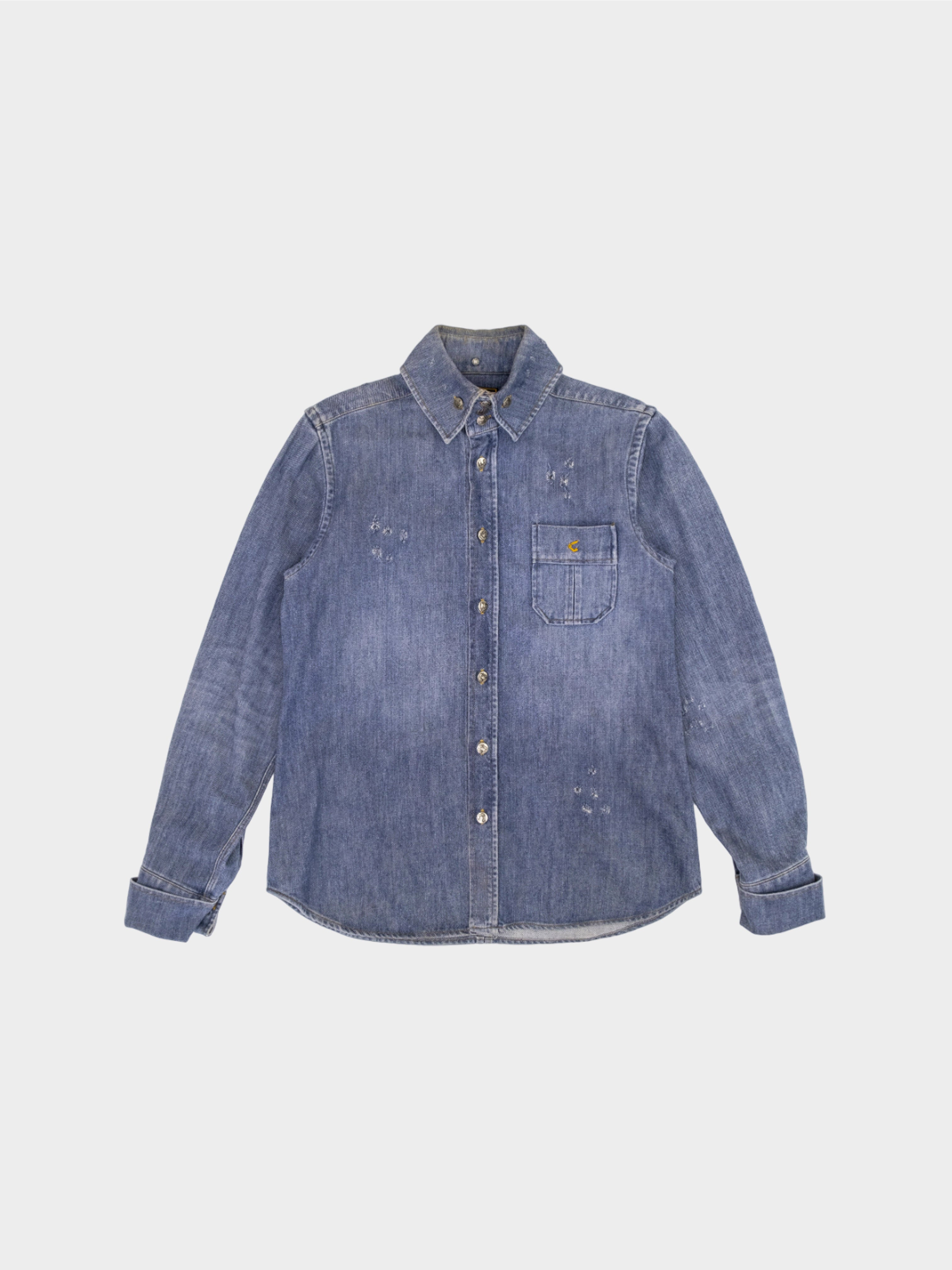 Vivienne Westwood Anglomania 1999 Cut, Slash, and Pull Denim Shirt