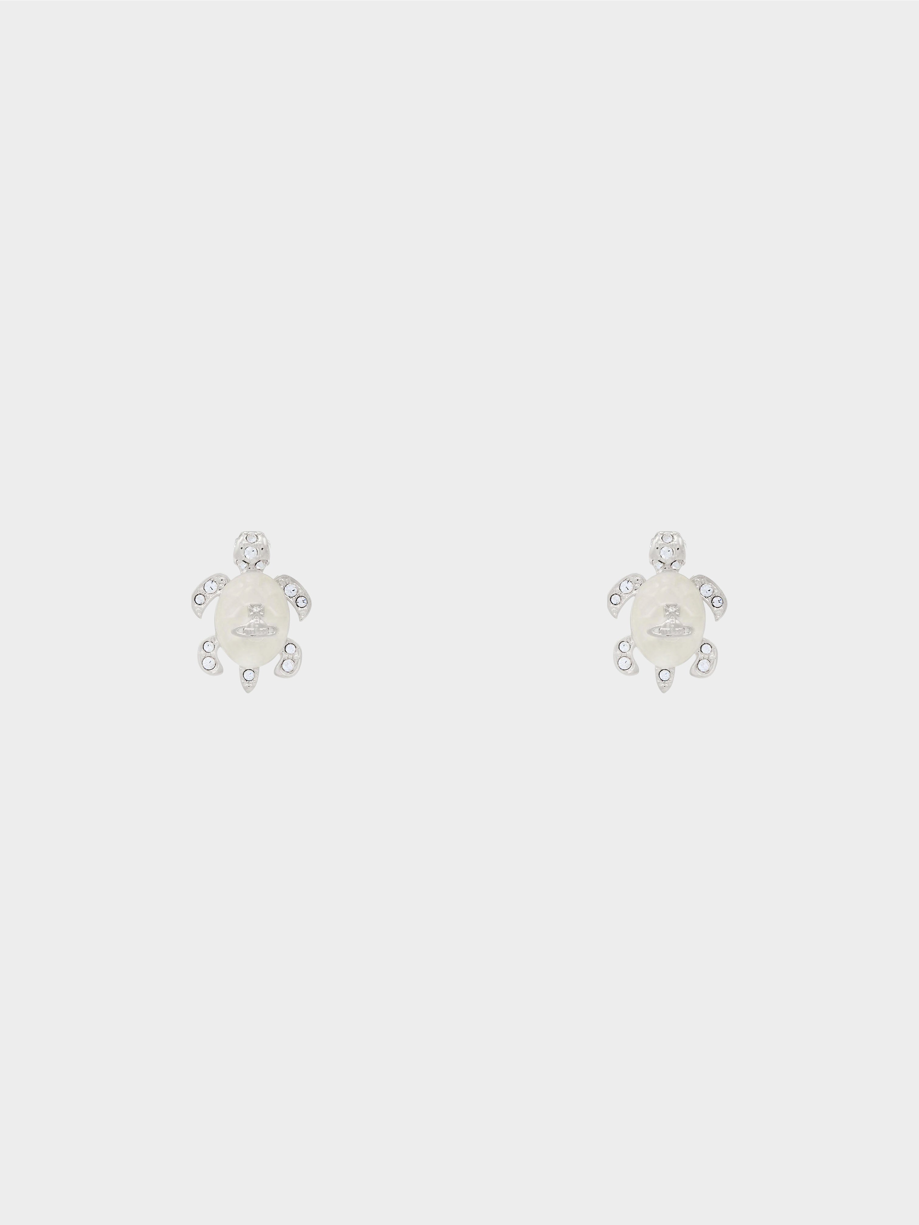 Vivienne Westwood 2020s Silver Turtle Earrings