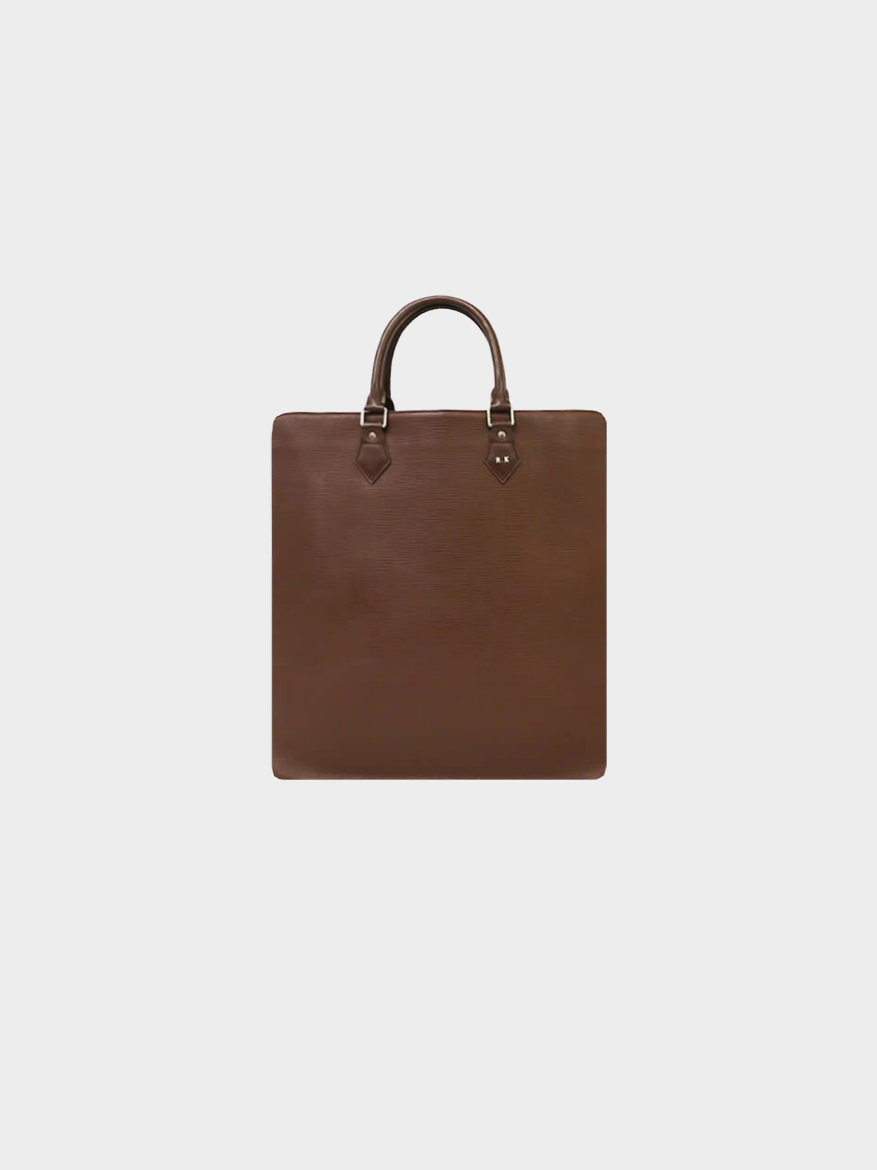 Louis Vuitton Sac Plat Tote PM Brown Leather for sale online