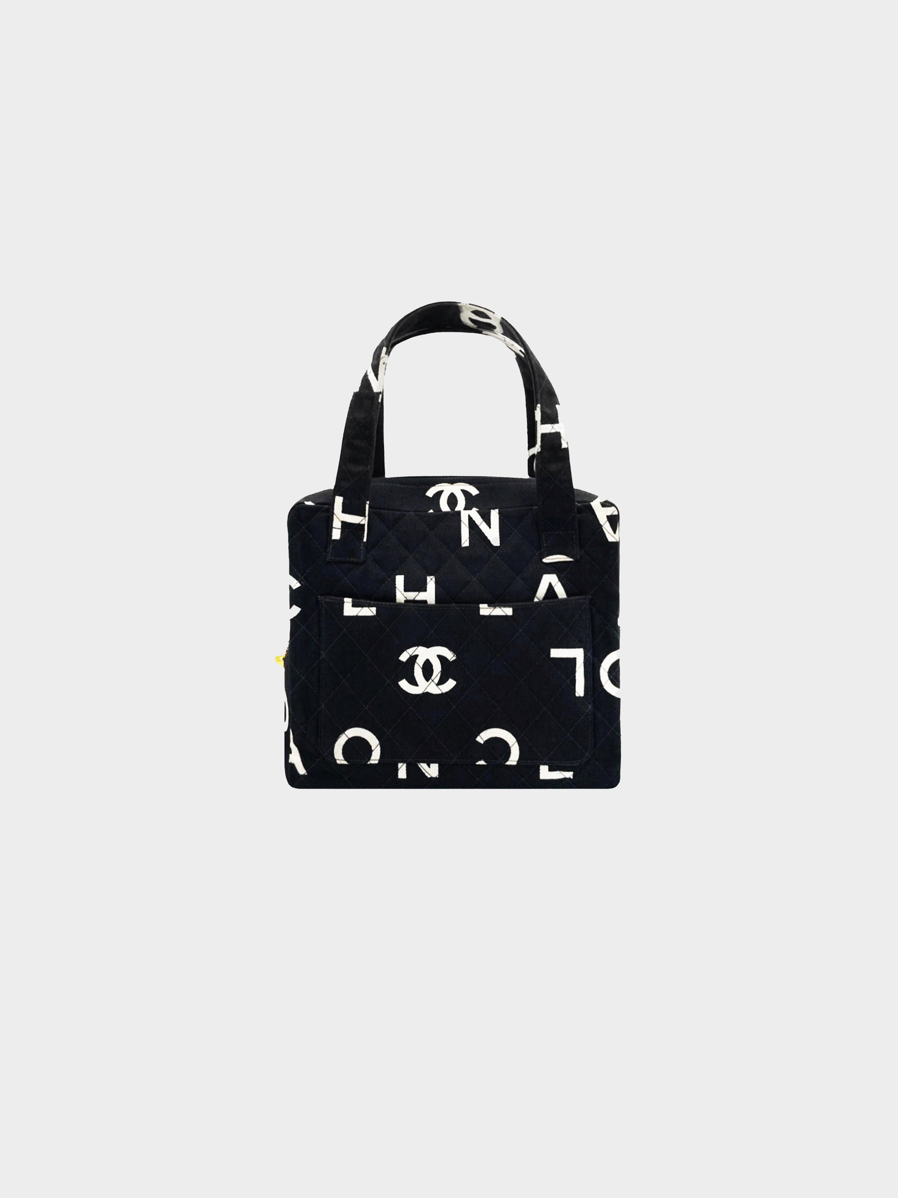 Chanel Vintage Logo Canvas Bag