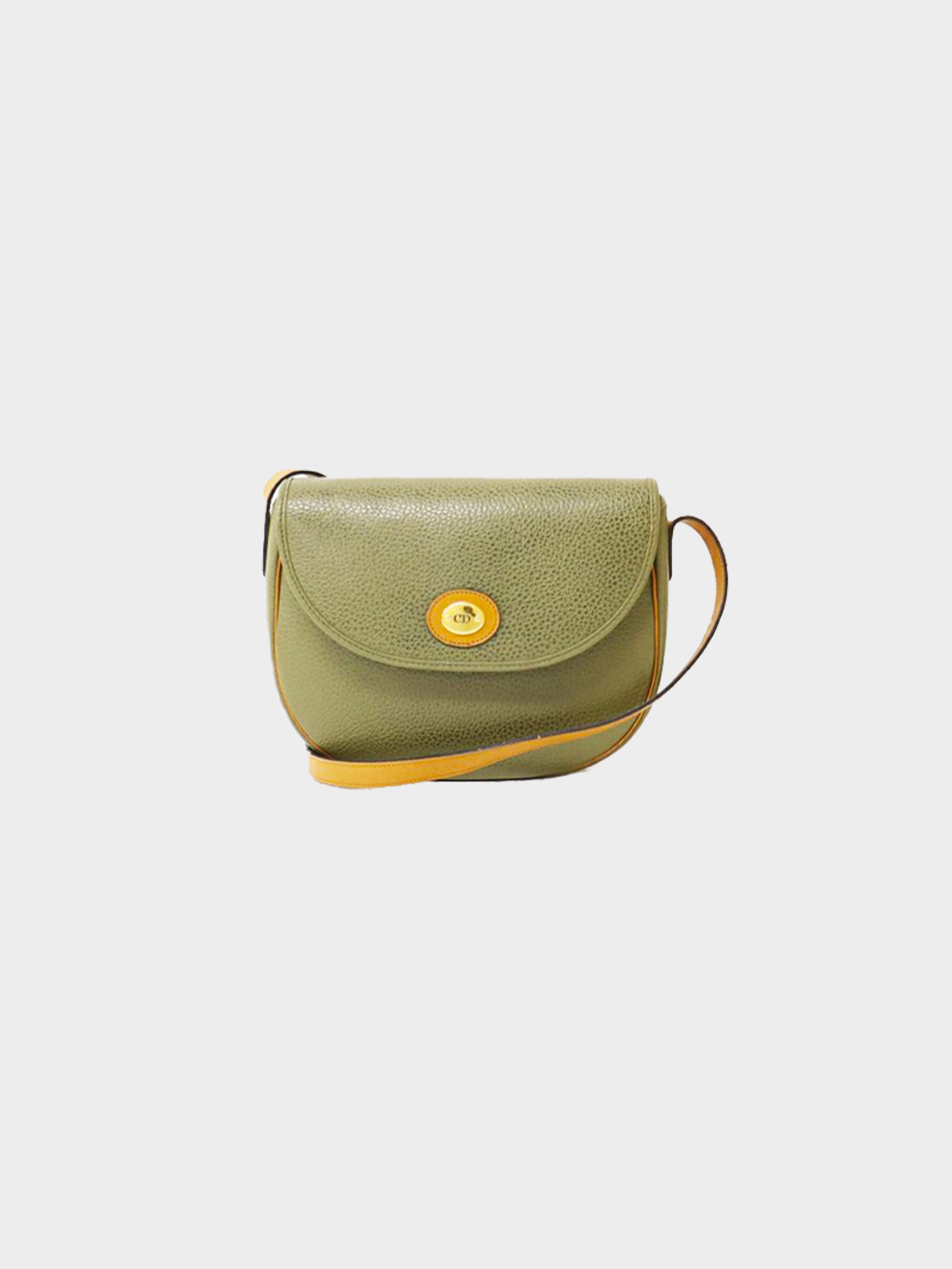 Christian Dior 1980s Green Crossbody Bag