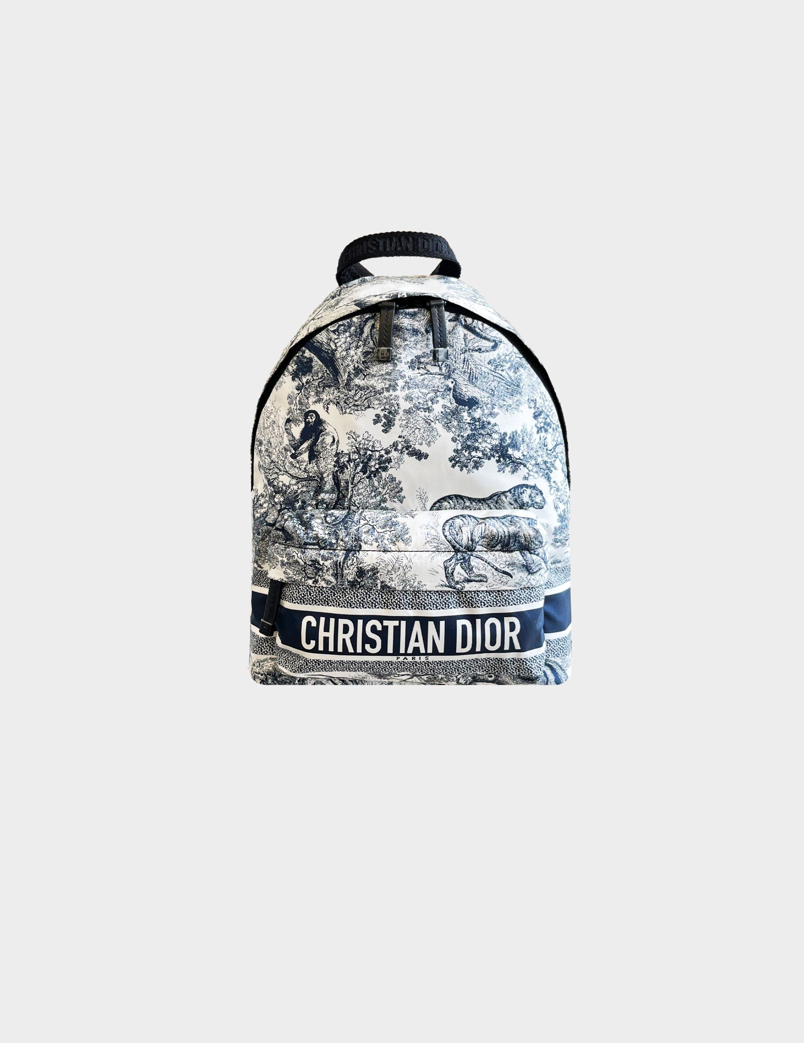Christian Dior 2021 Toile De Jouy Small Backpack