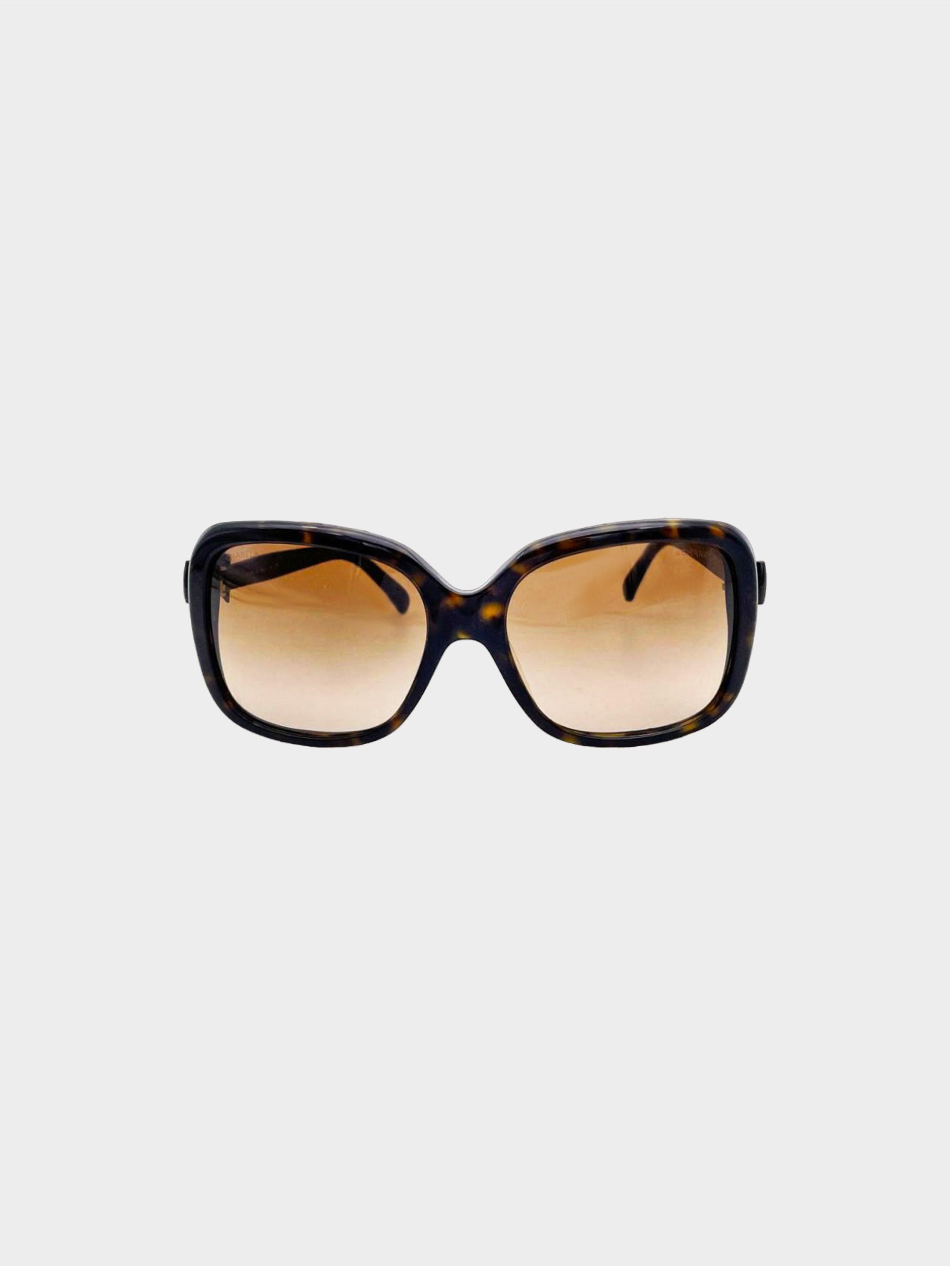 Chanel - Oval Sunglasses - Dark Tortoise Brown - Chanel Eyewear