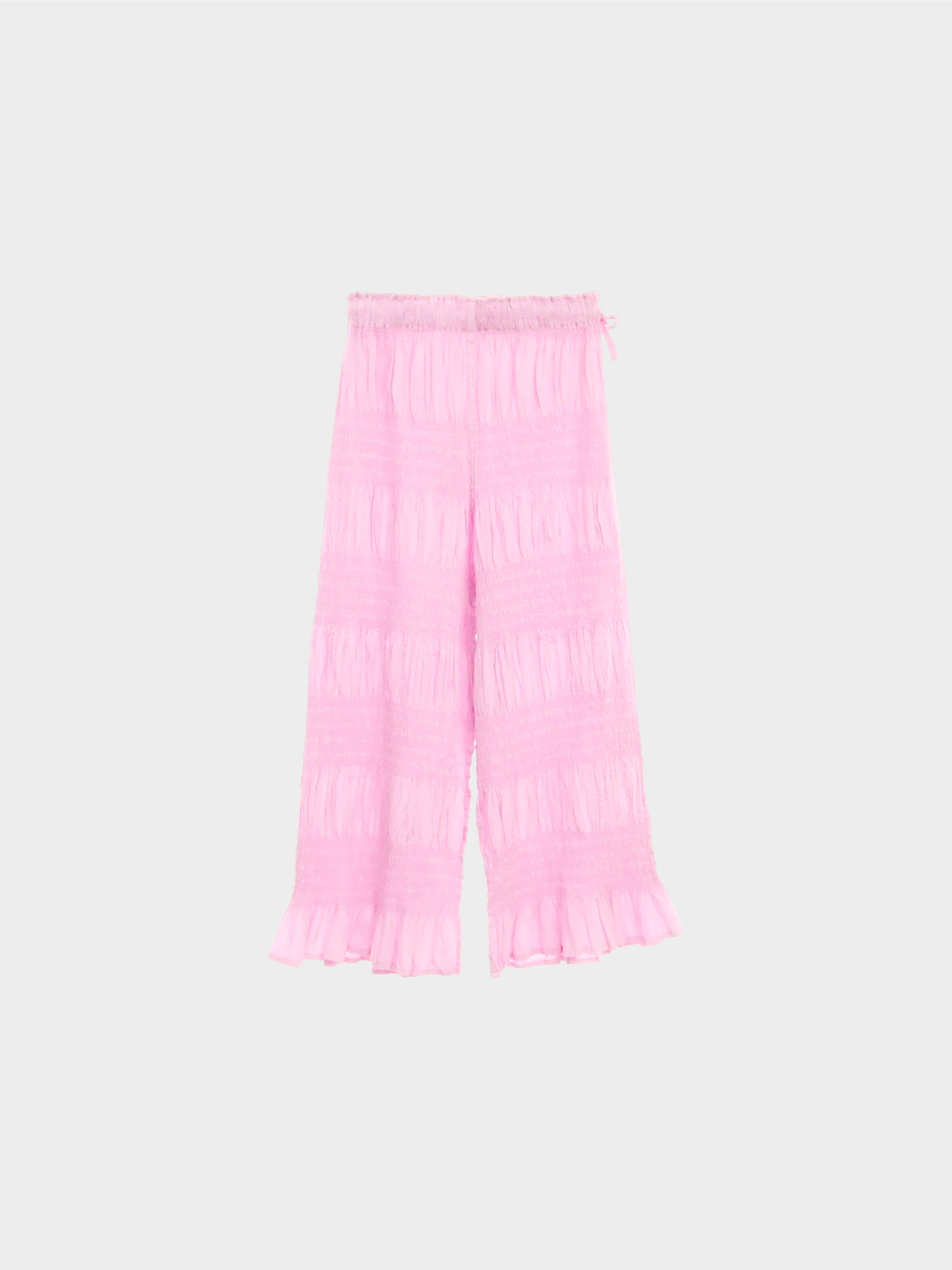 Issey Miyake Fall Winter 2023 Pink Shrink Stripe Pants · INTO