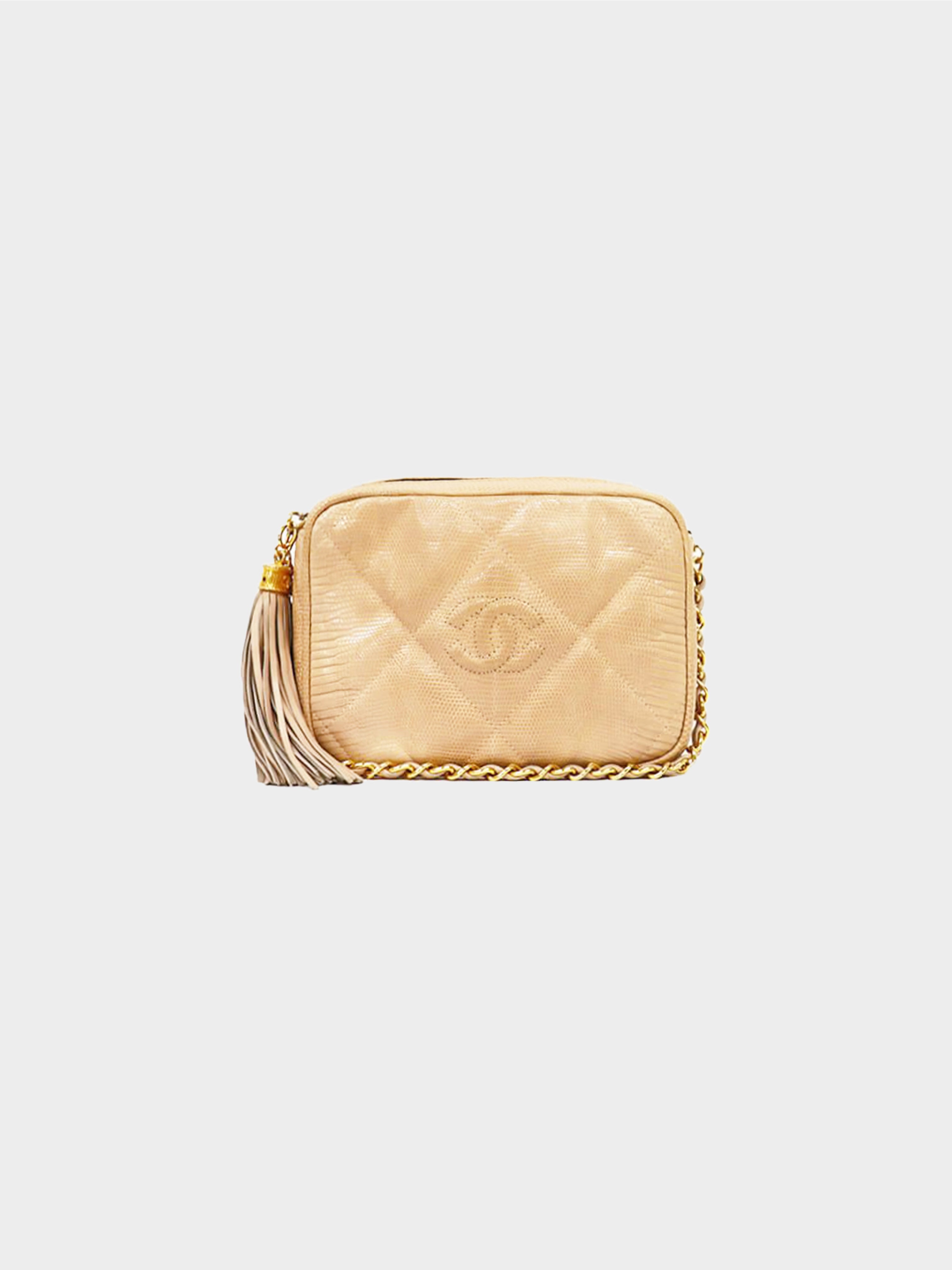 Chanel Suede Green Camera Shoulder Bag · INTO