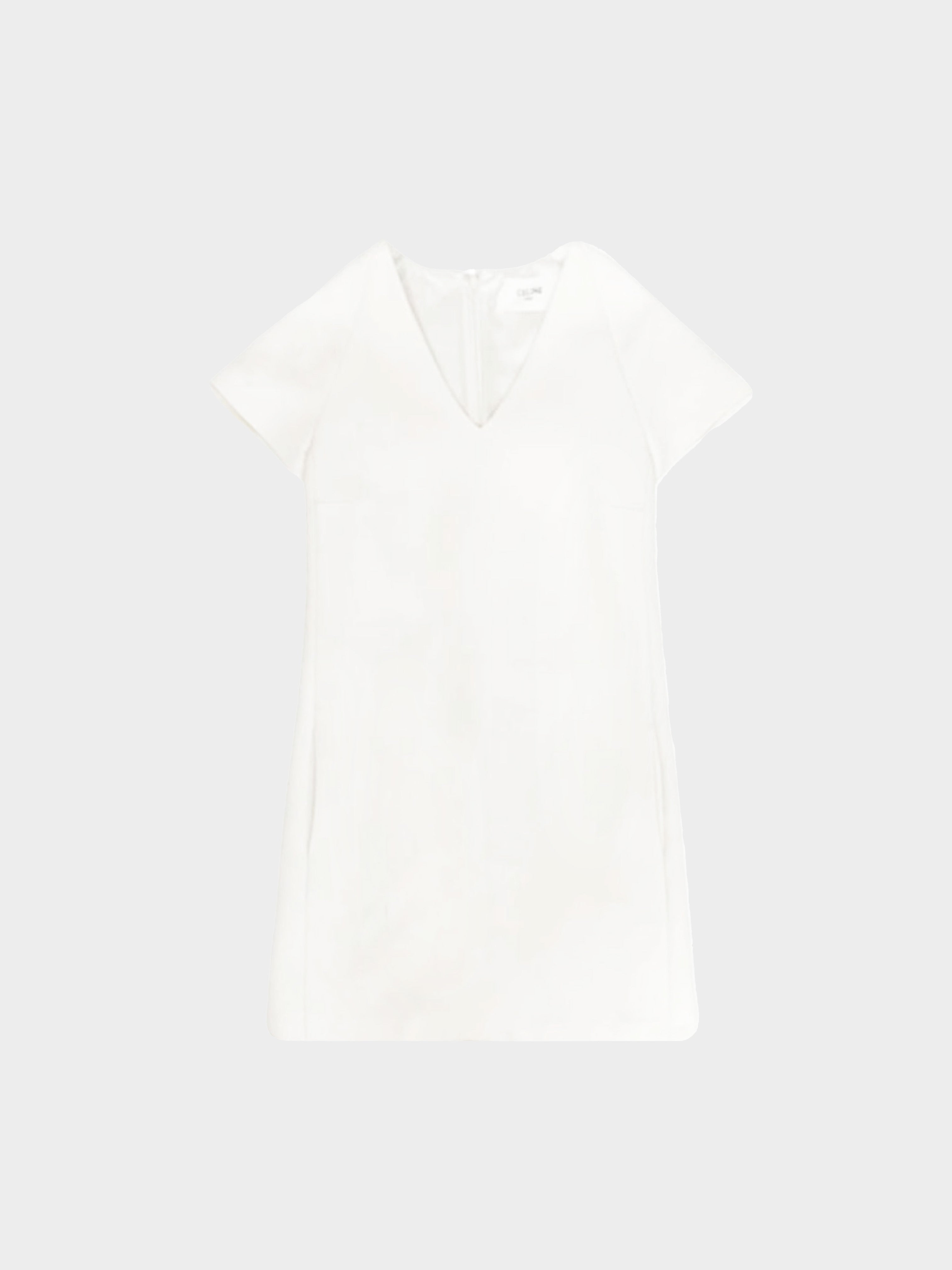 Celine 2020s Ivory Wool and Silk A-line Dress