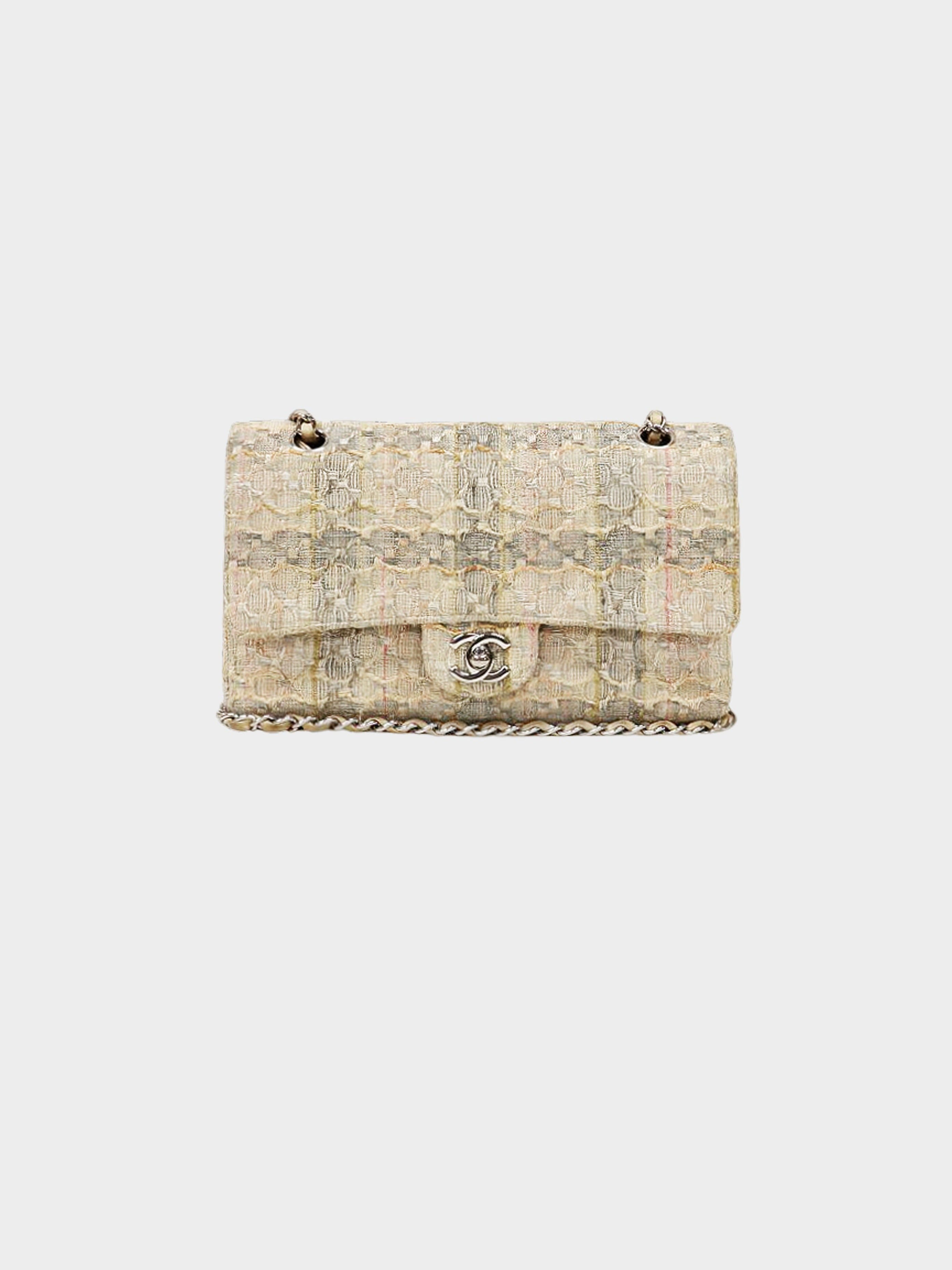 Chanel 2005-2006 Multicolor Tweed Quilted Flap Bag · INTO