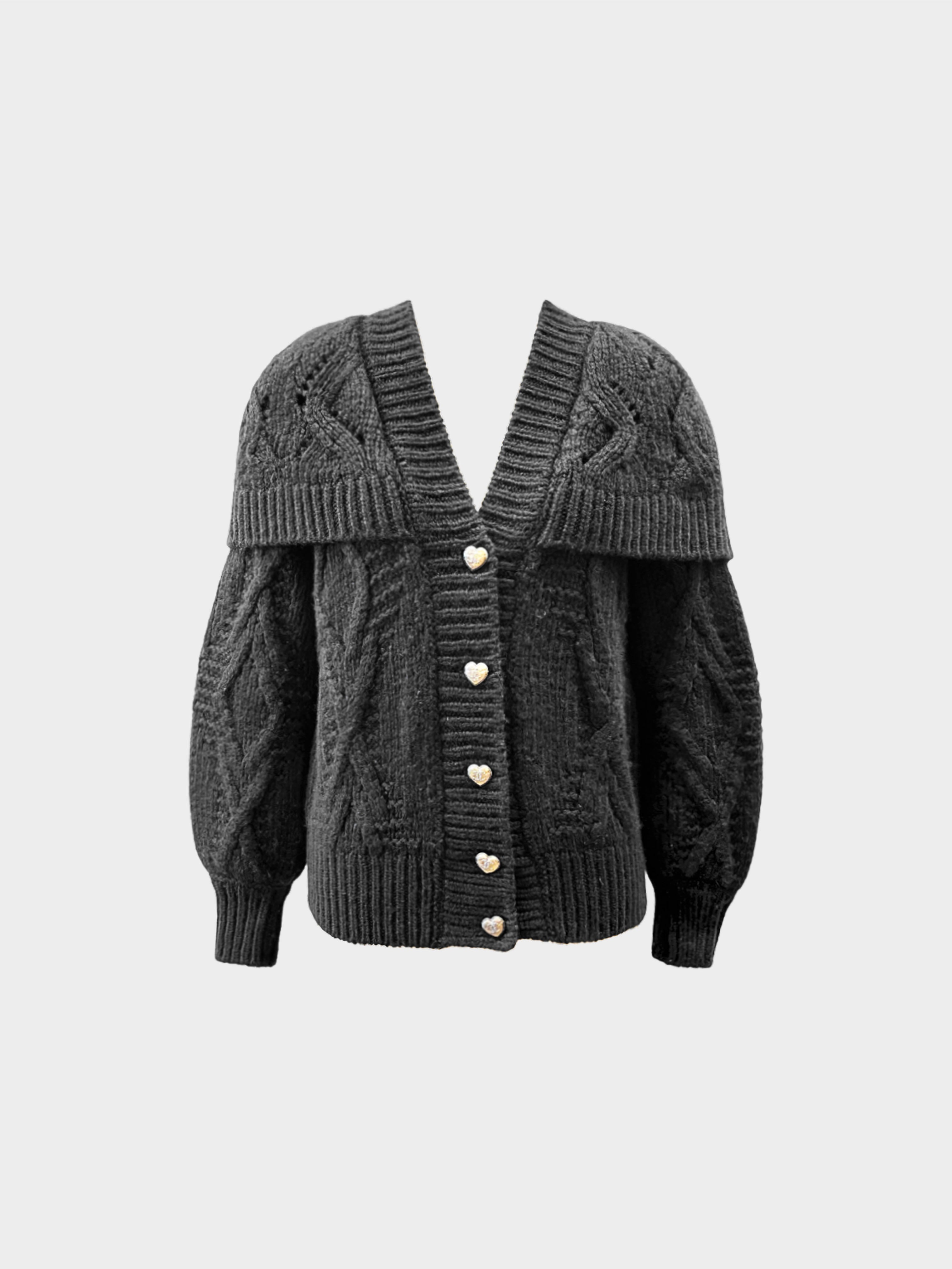 Chanel 2021 Black Caped Cardigan