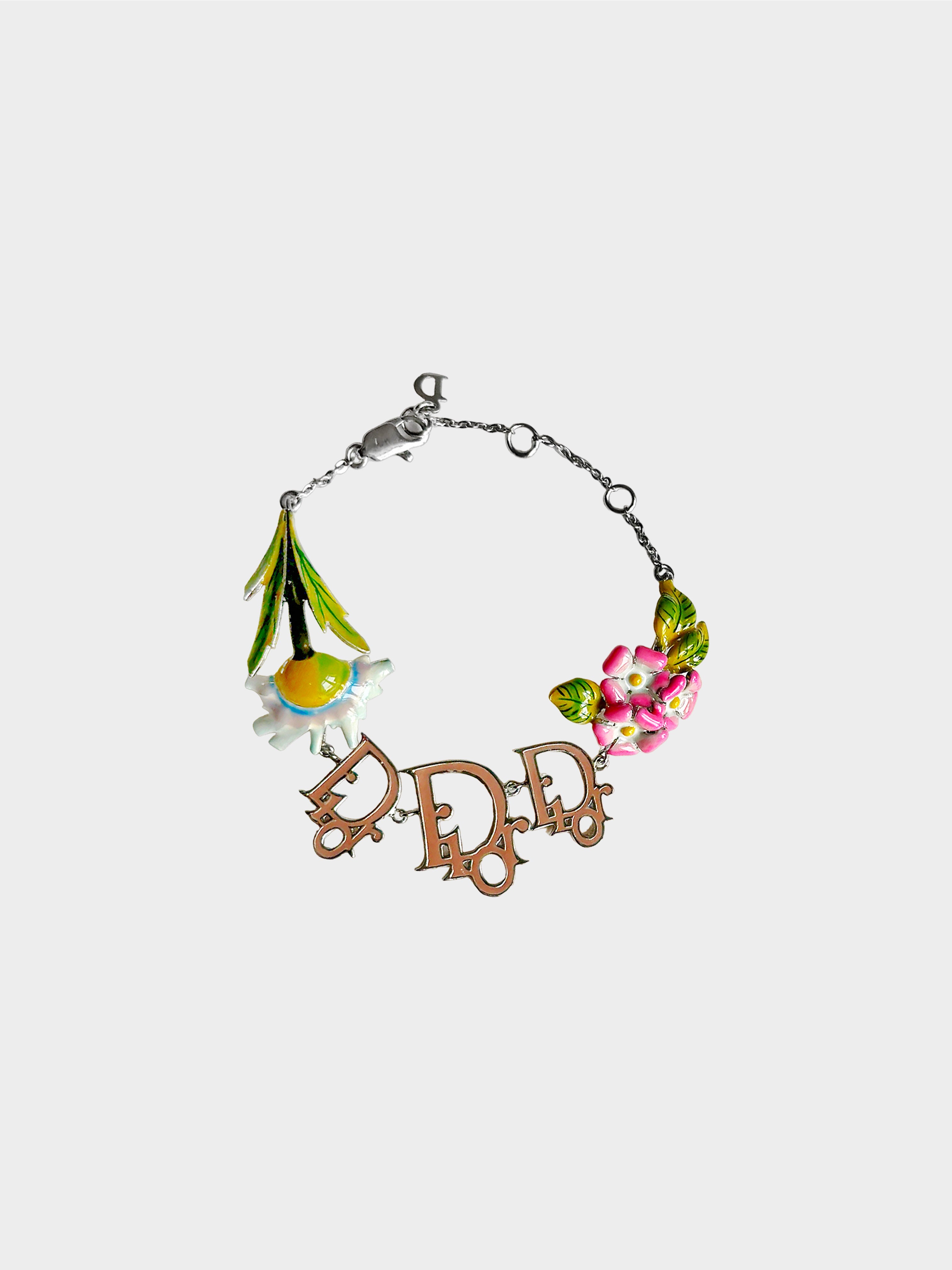 Christian Dior by John Galliano 2005 Floral Charm Bracelet