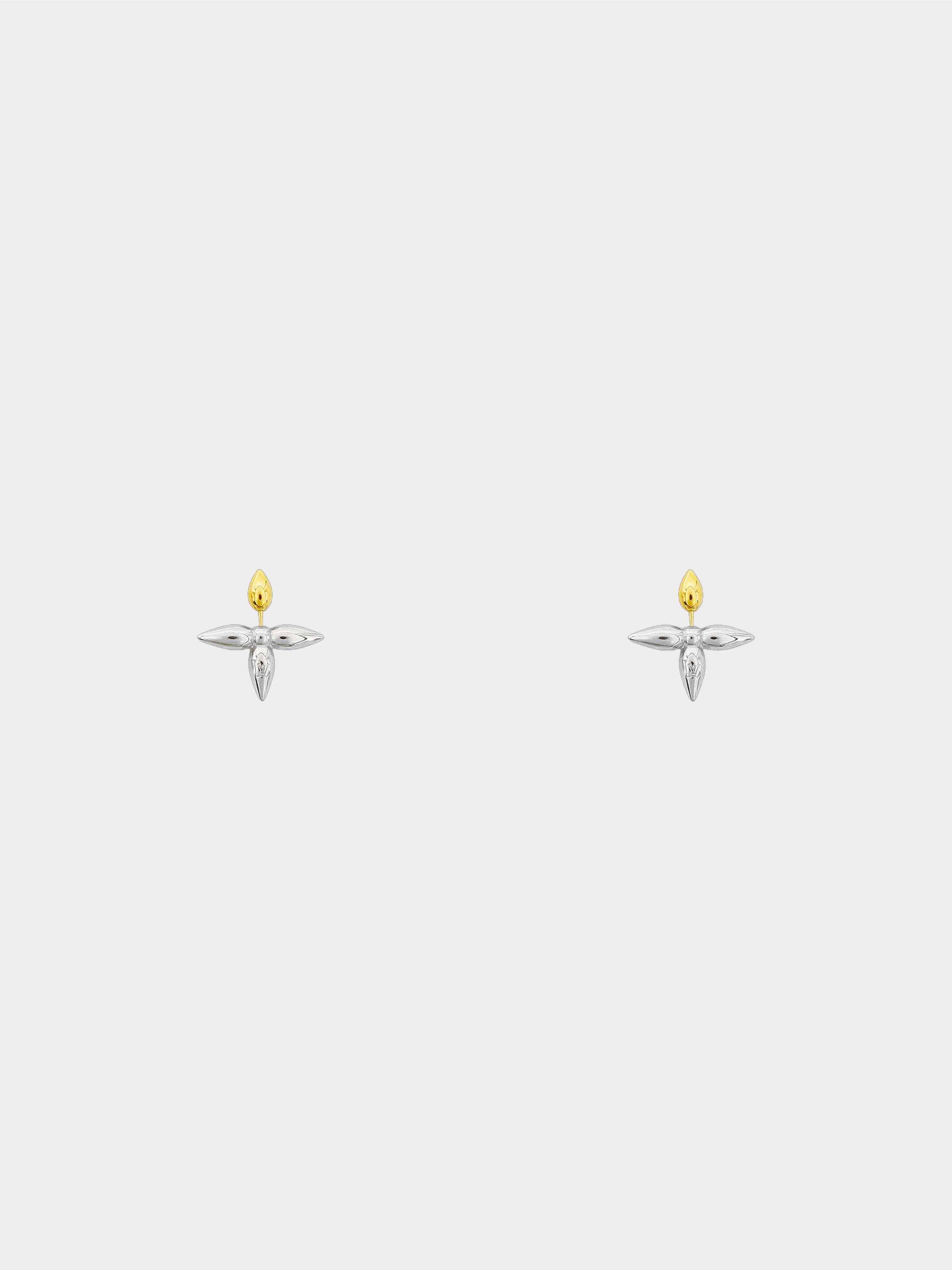 Louis Vuitton 2020s Silver and Gold Louisette Earrings