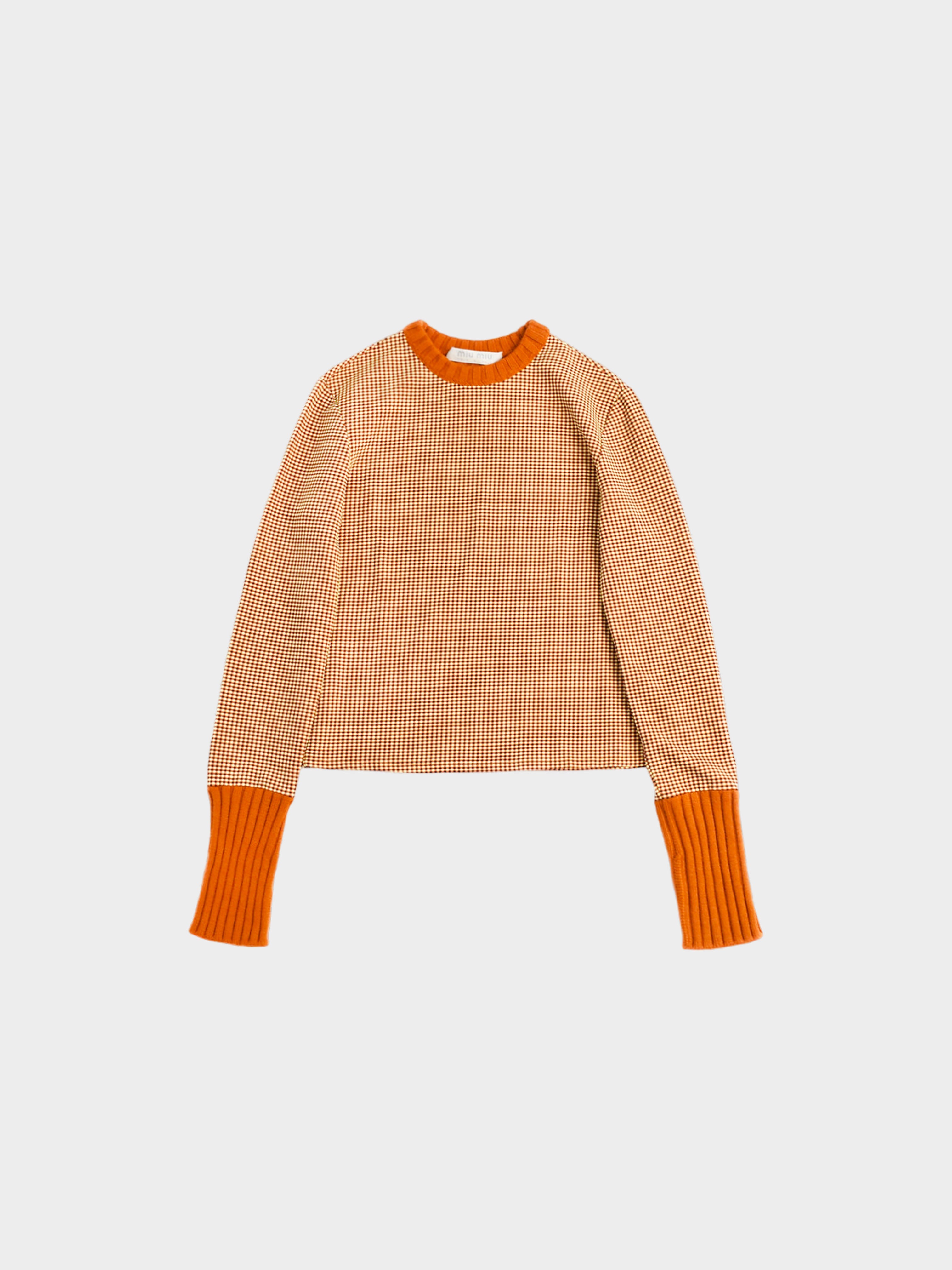 Miu Miu FW 1999 Orange Sweater