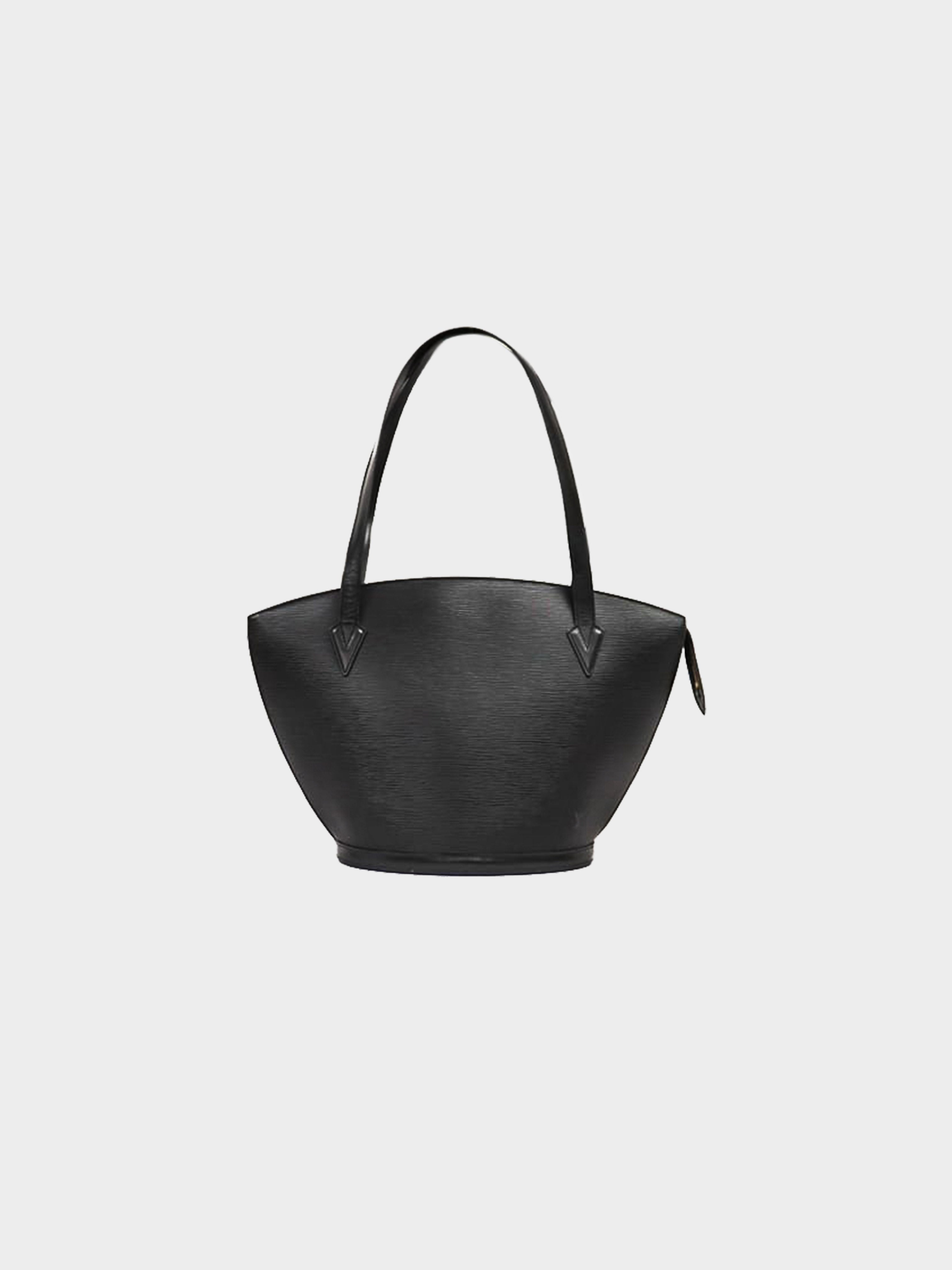 Saint jacques leather handbag Louis Vuitton Black in Leather