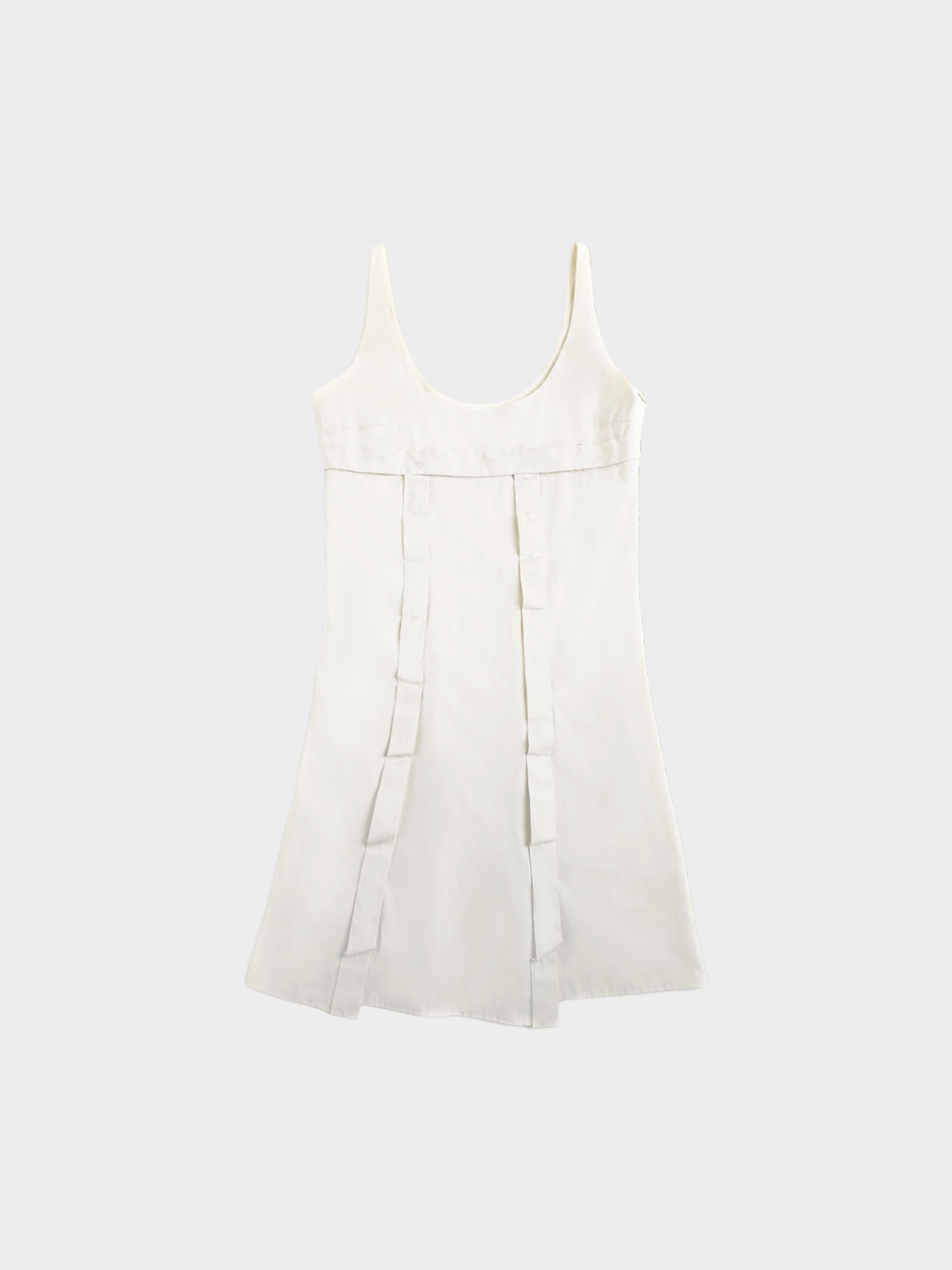 Prada SS 1999 Cream White Nylon Dress