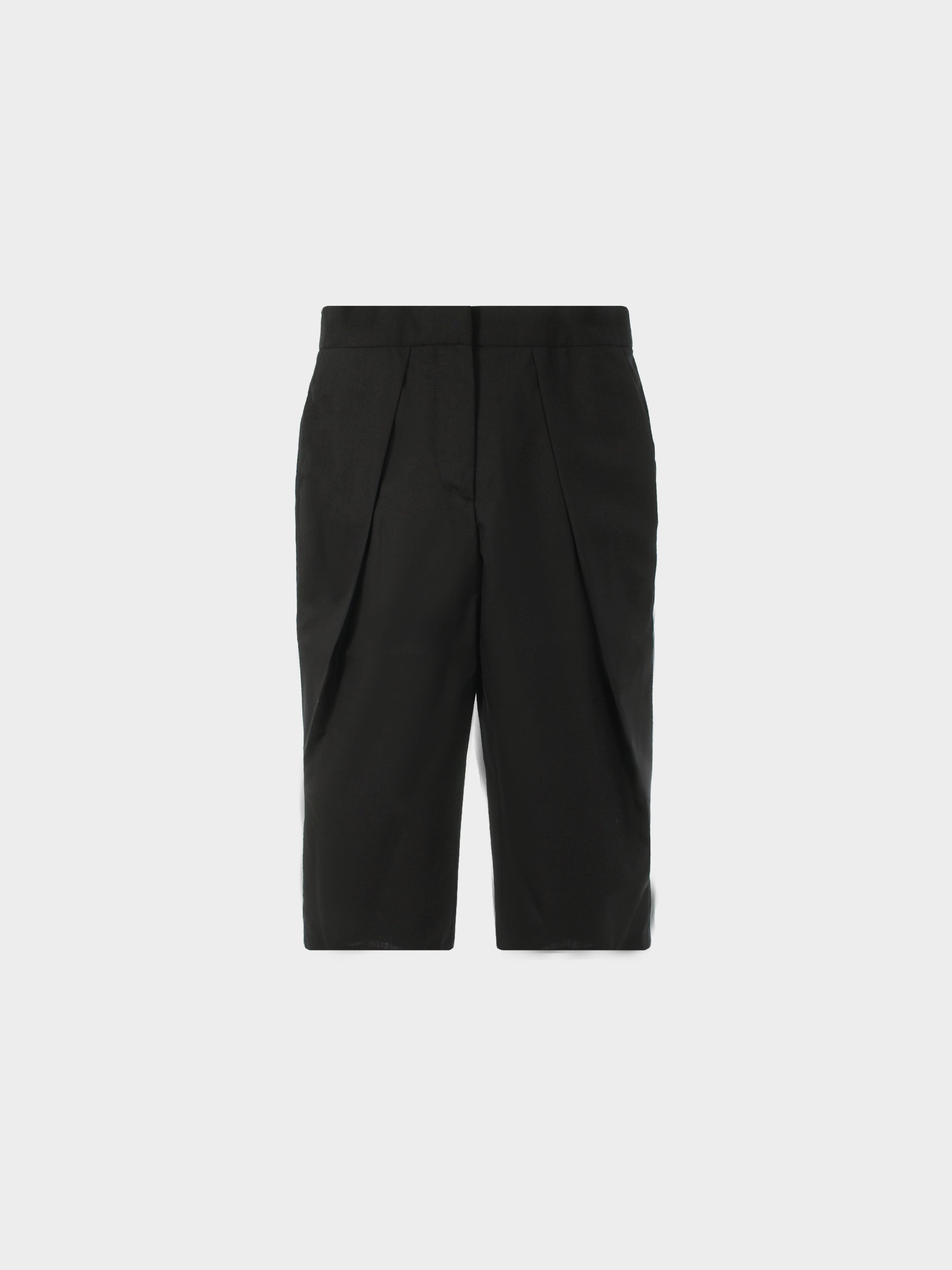 Jean Paul Gaultier 1990s Black Side Pleated Shorts