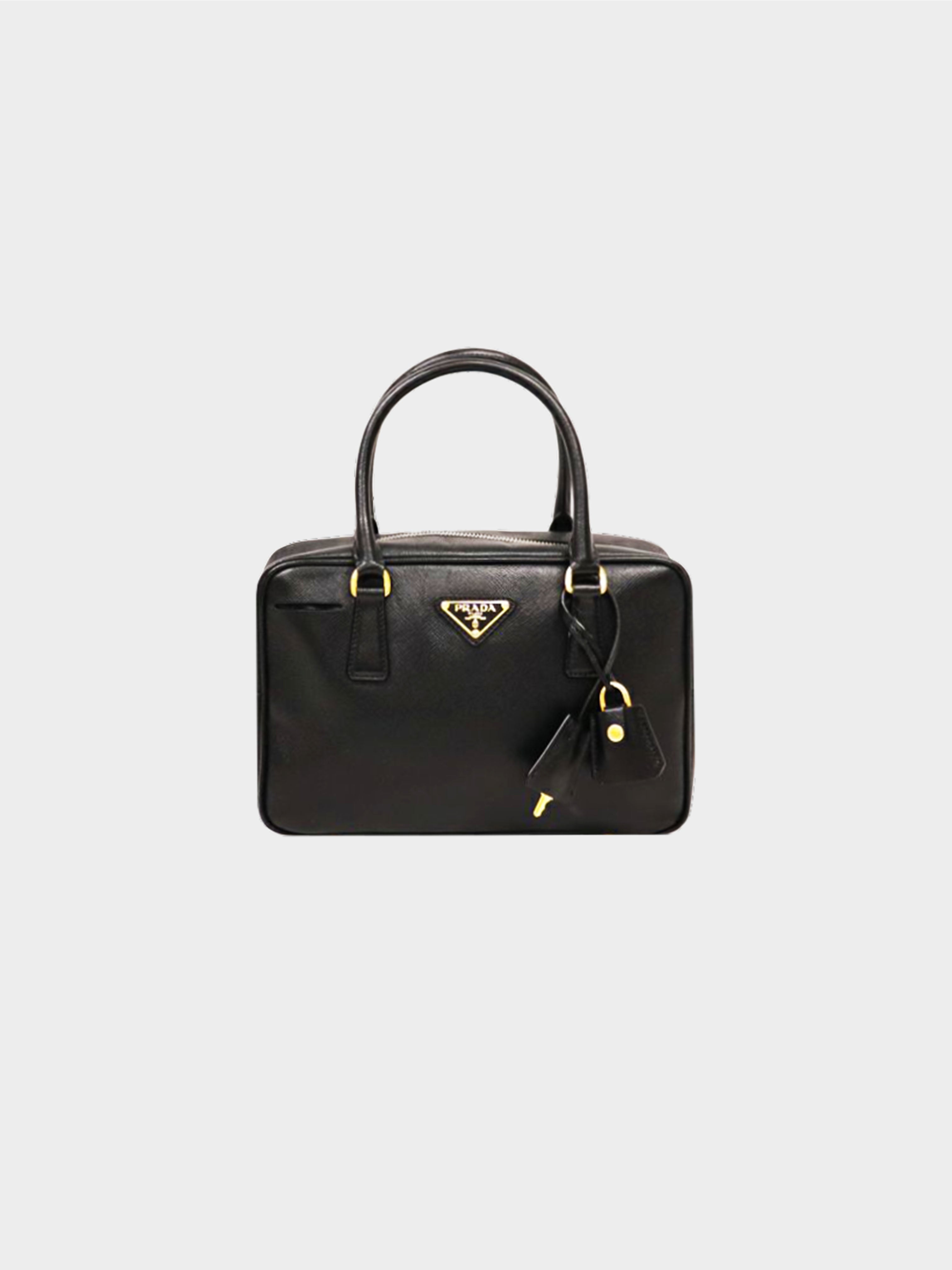 Prada Promenade Small Saffiano Patent Leather Shoulder Bag