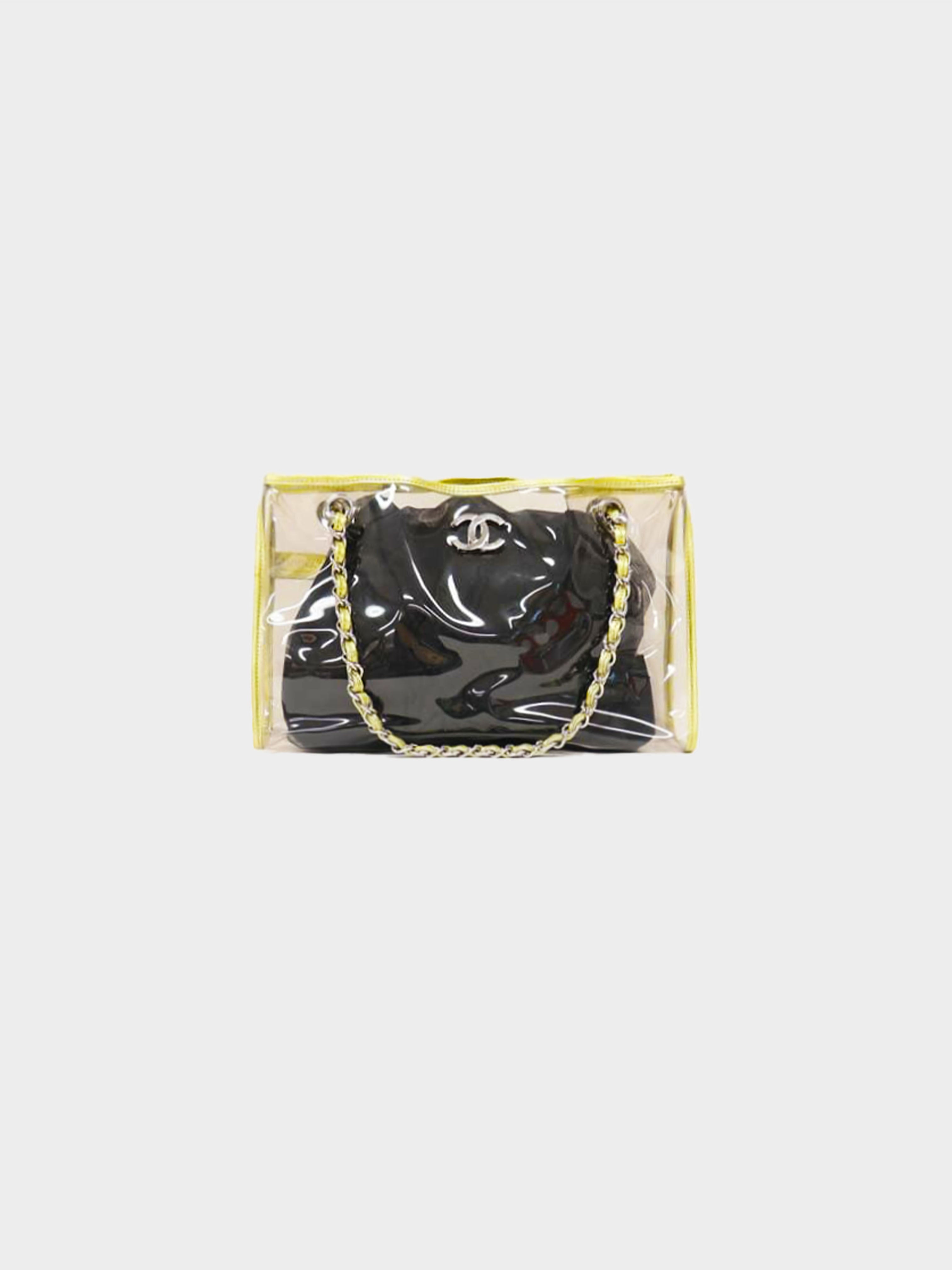 Chanel 2007 Gold Trimmed Vinyl Tote Bag · INTO