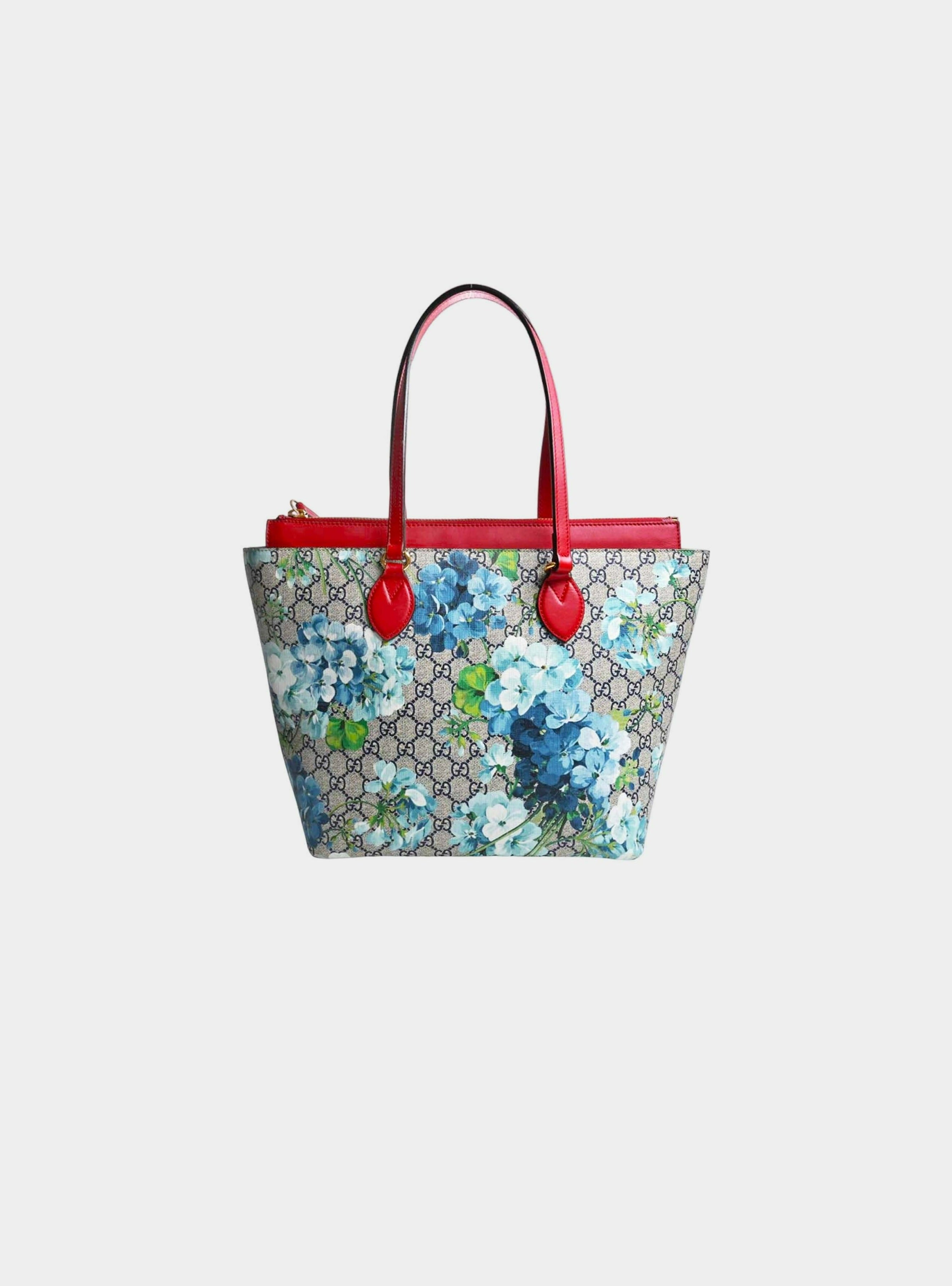 Gucci 2010s GG Supreme Monogram Blooms Tote