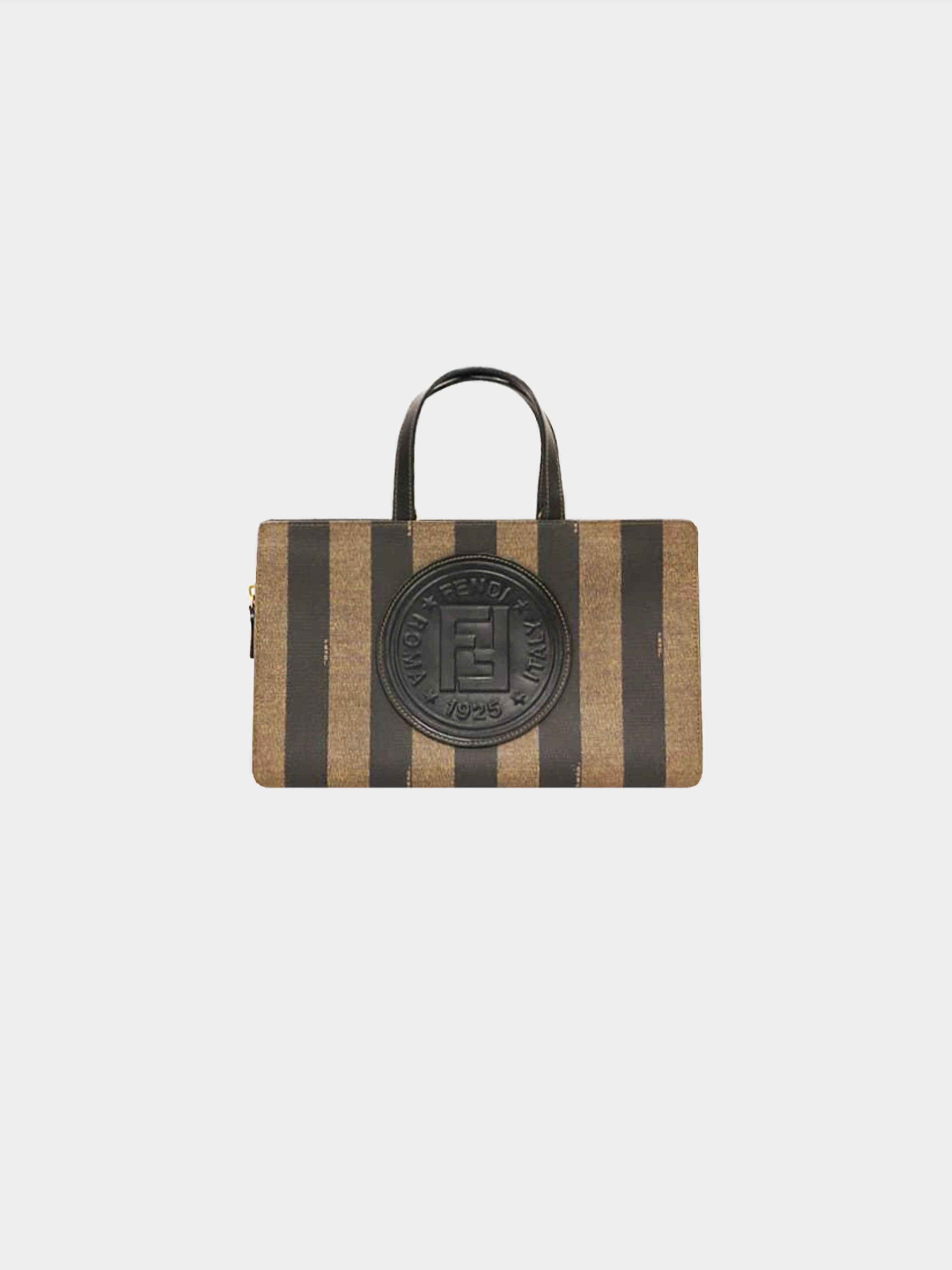 Fendi 1990s Vintage Pequin Tote Bag · INTO