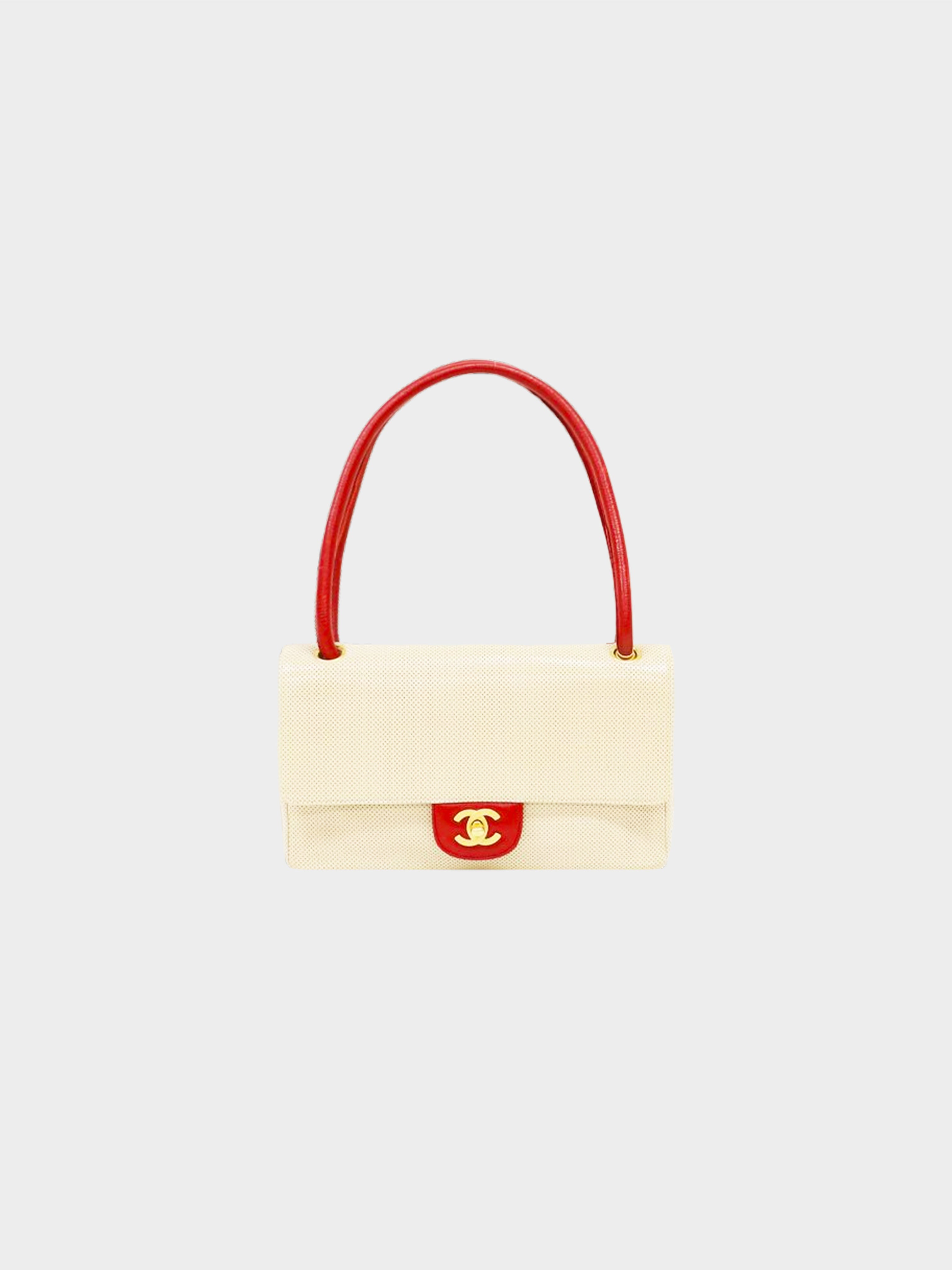 red and white chanel bag vintage