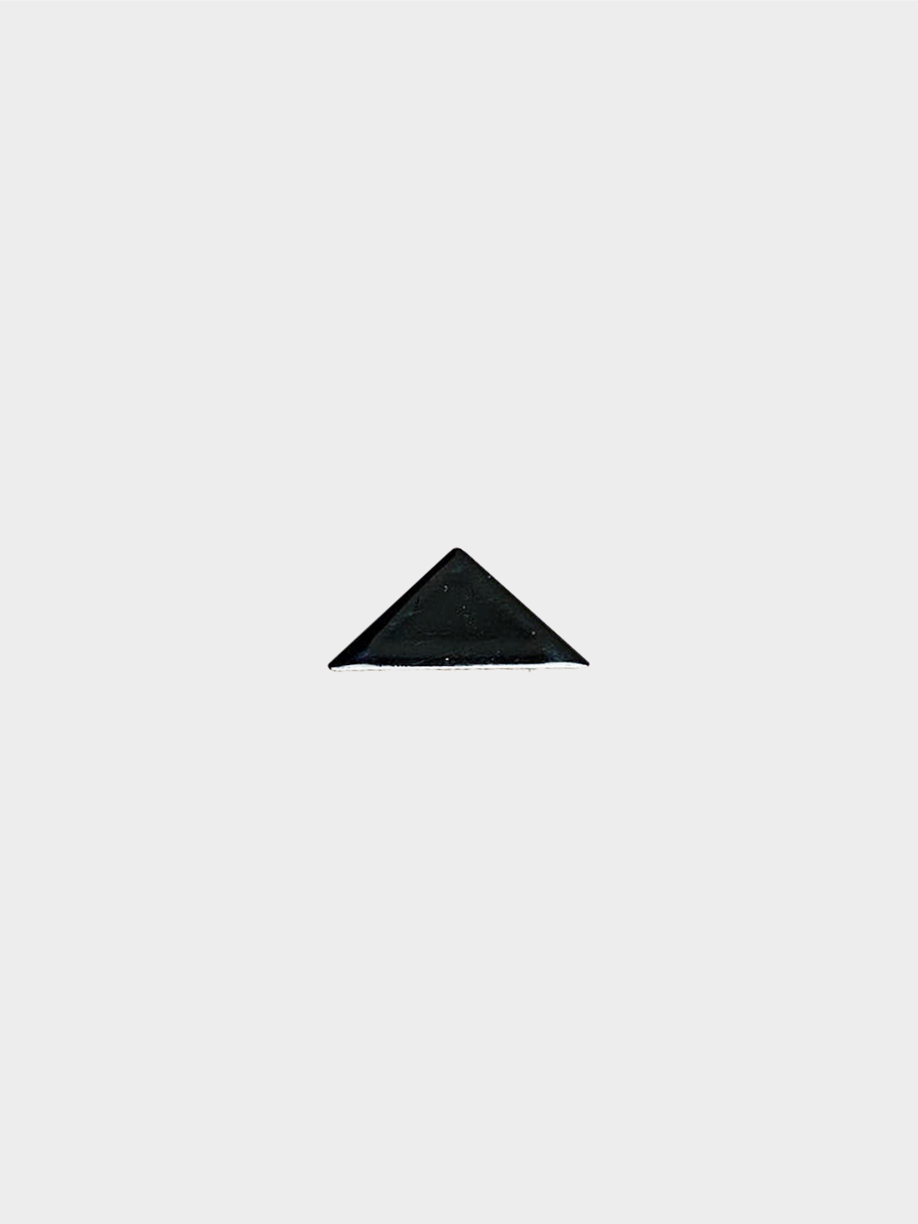 Saint Laurent FW 2015 Black Triangle Pin Brooch