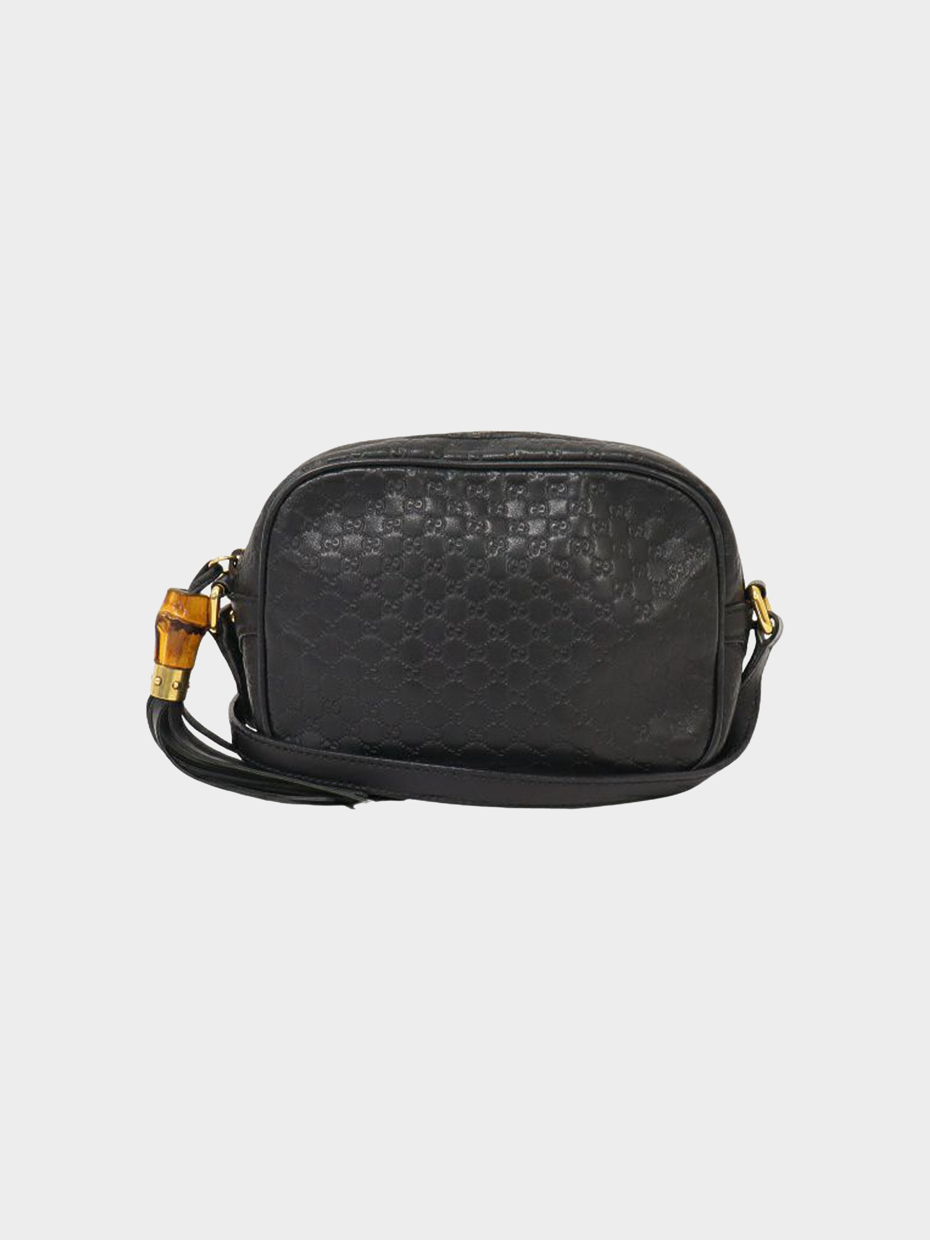 Gucci 2013 Microguccissima Sunshine Disco Crossbody Bag Black