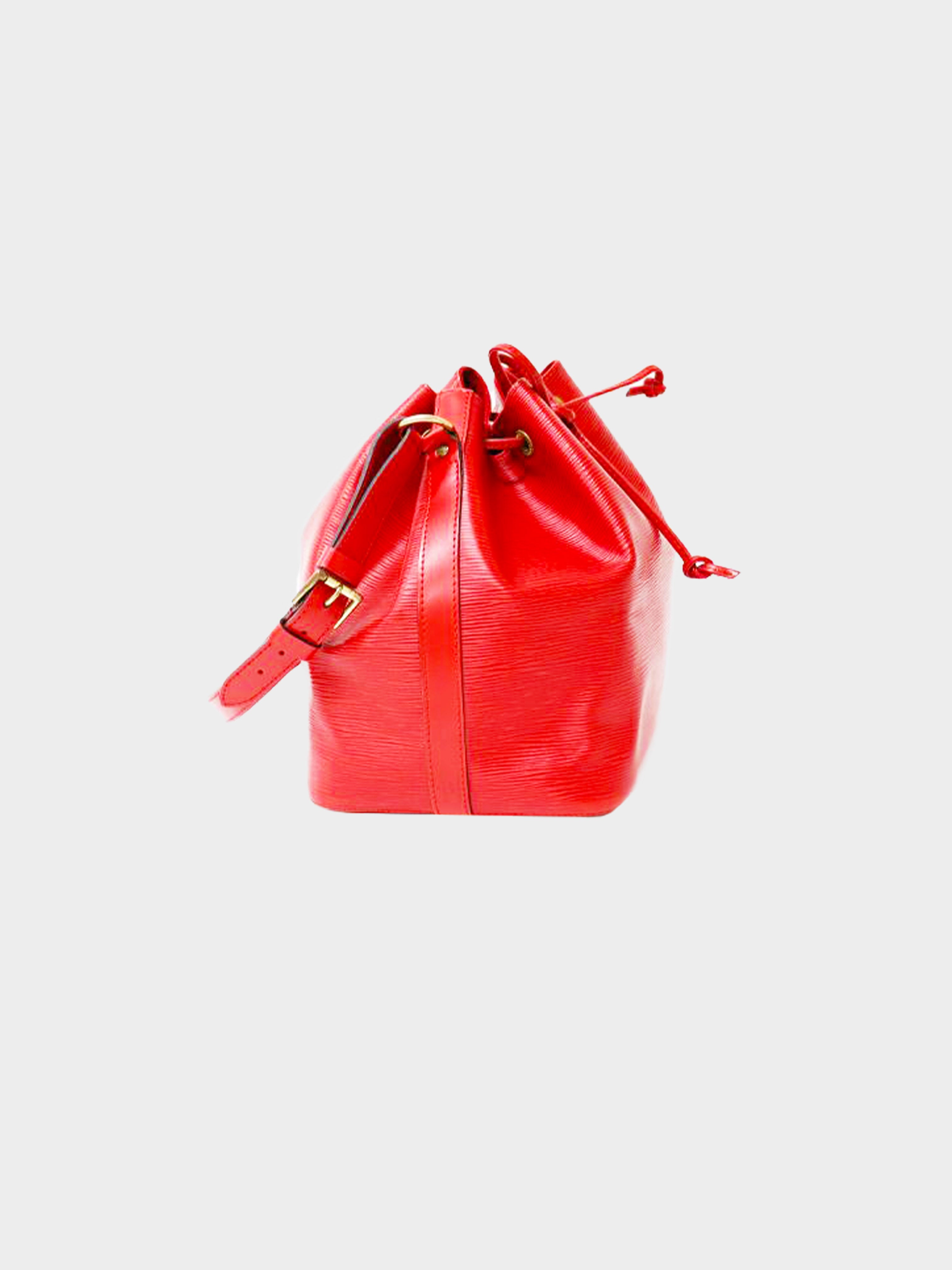 Louis Vuitton 1995 Camellia Red Epi Noe Bag · INTO