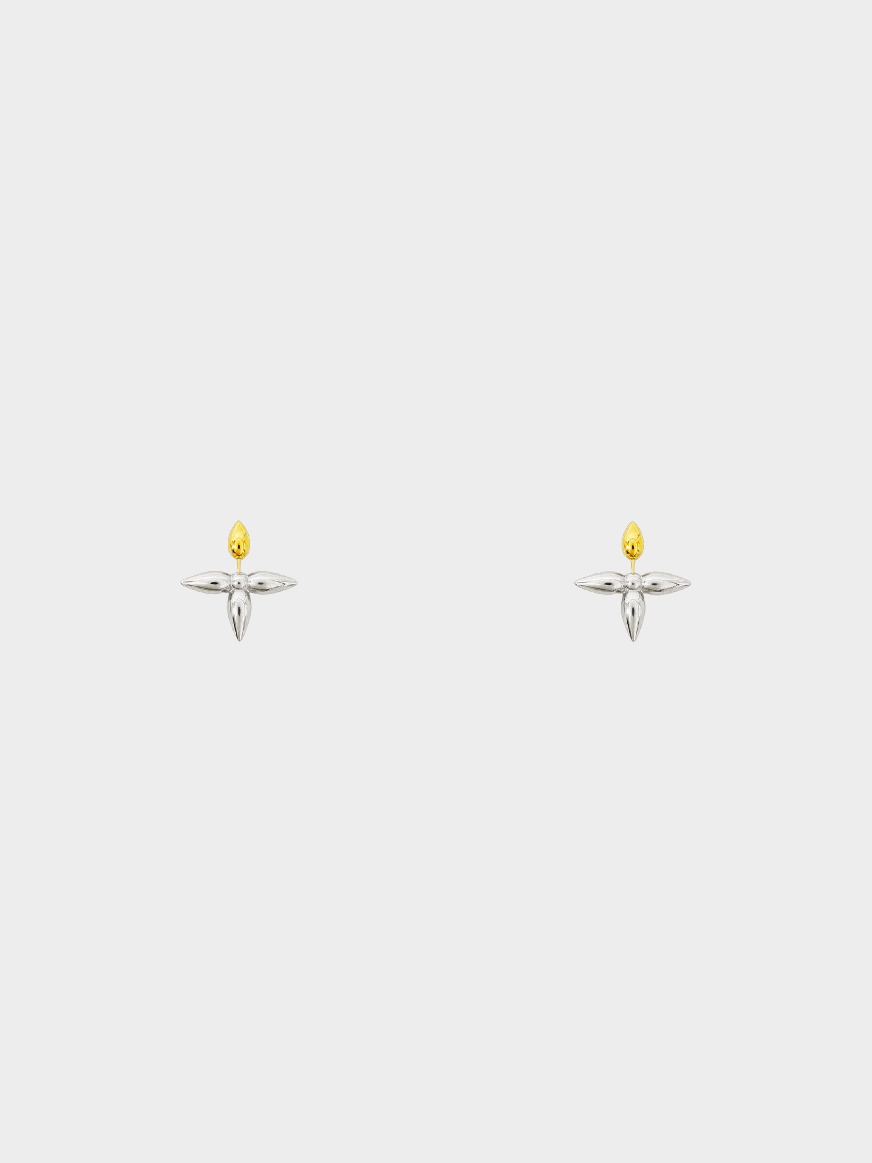 Louis Vuitton 2020s Silver and Gold Louisette Earrings