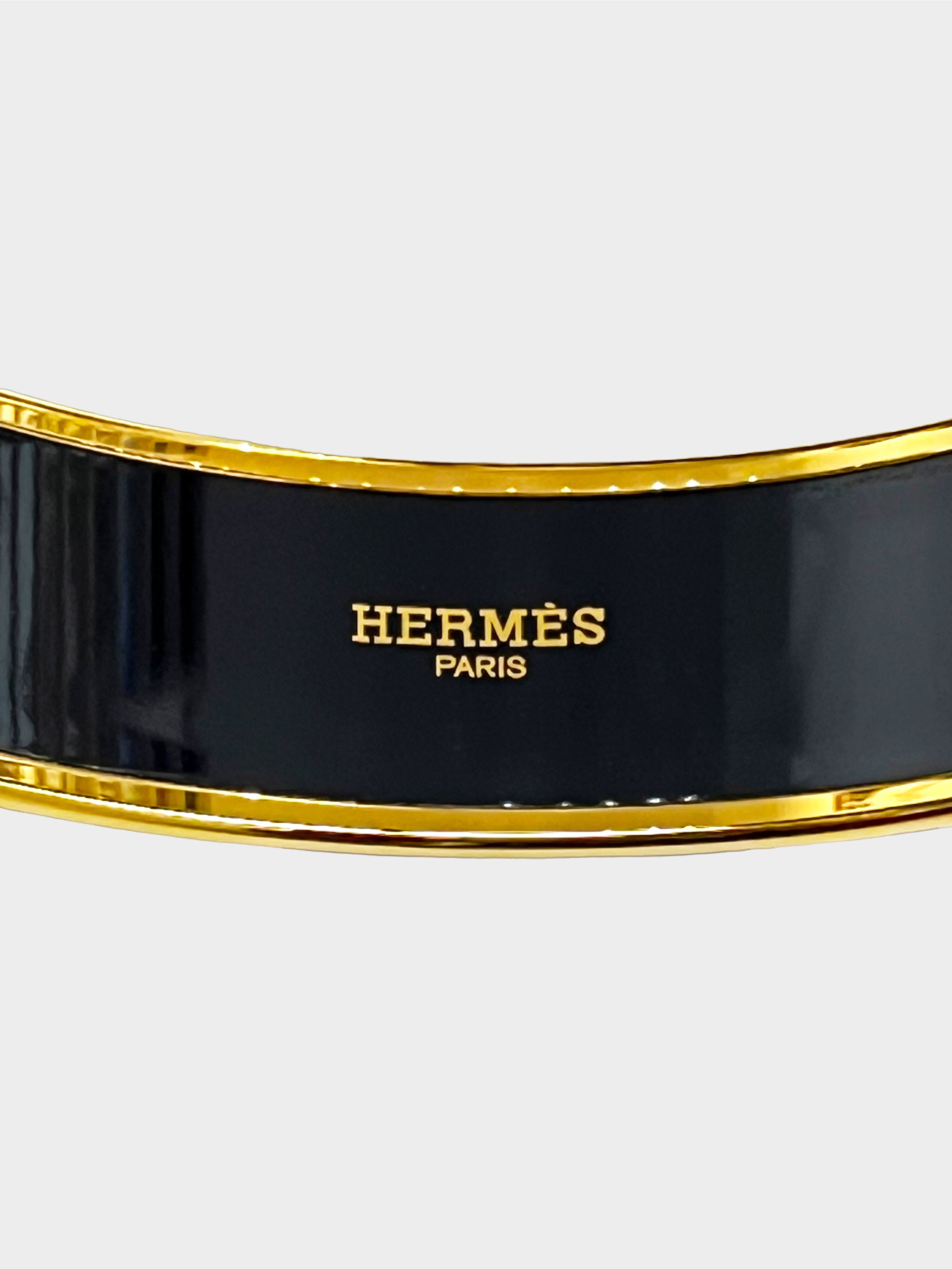 Hermès 2010s Multicolor Enamel Bangle