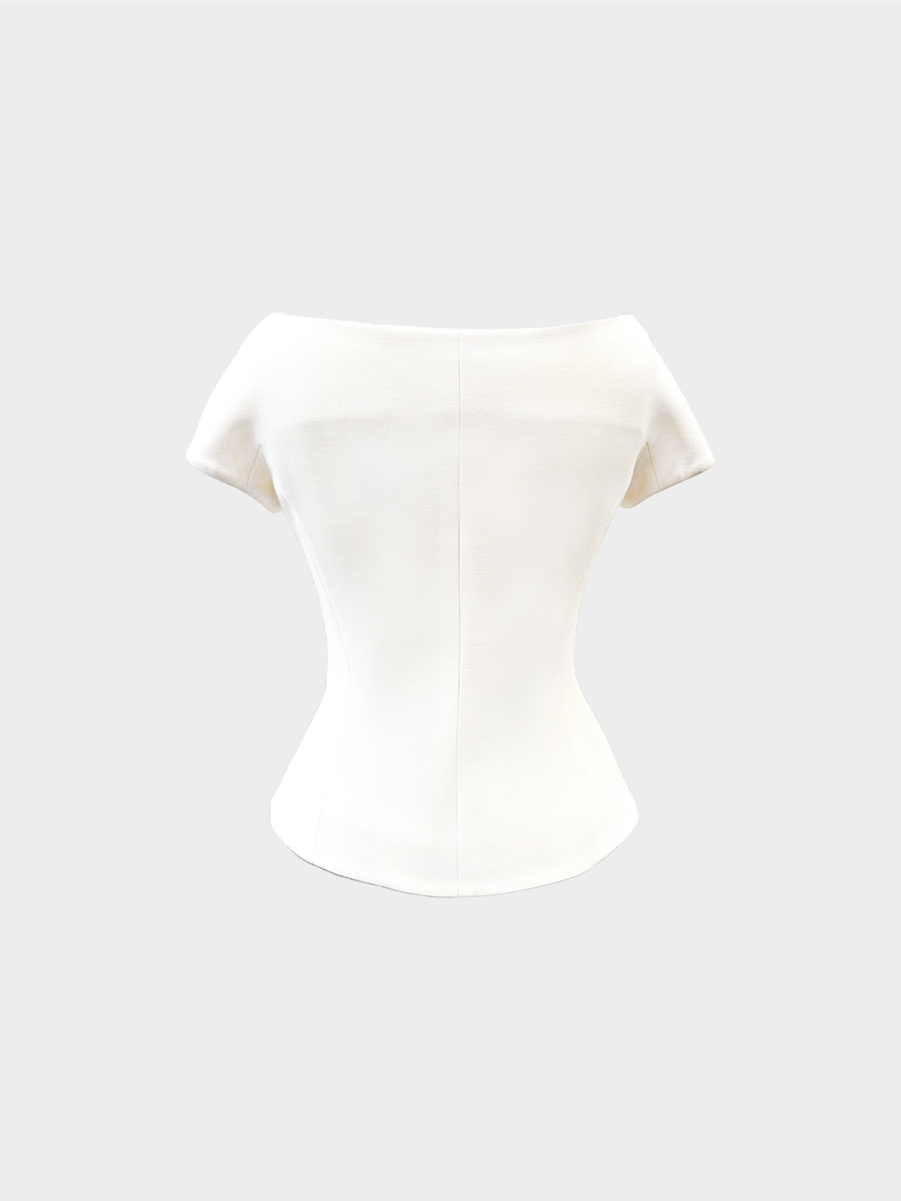 Christian Dior FW 2022 Cream Double Breasted Top