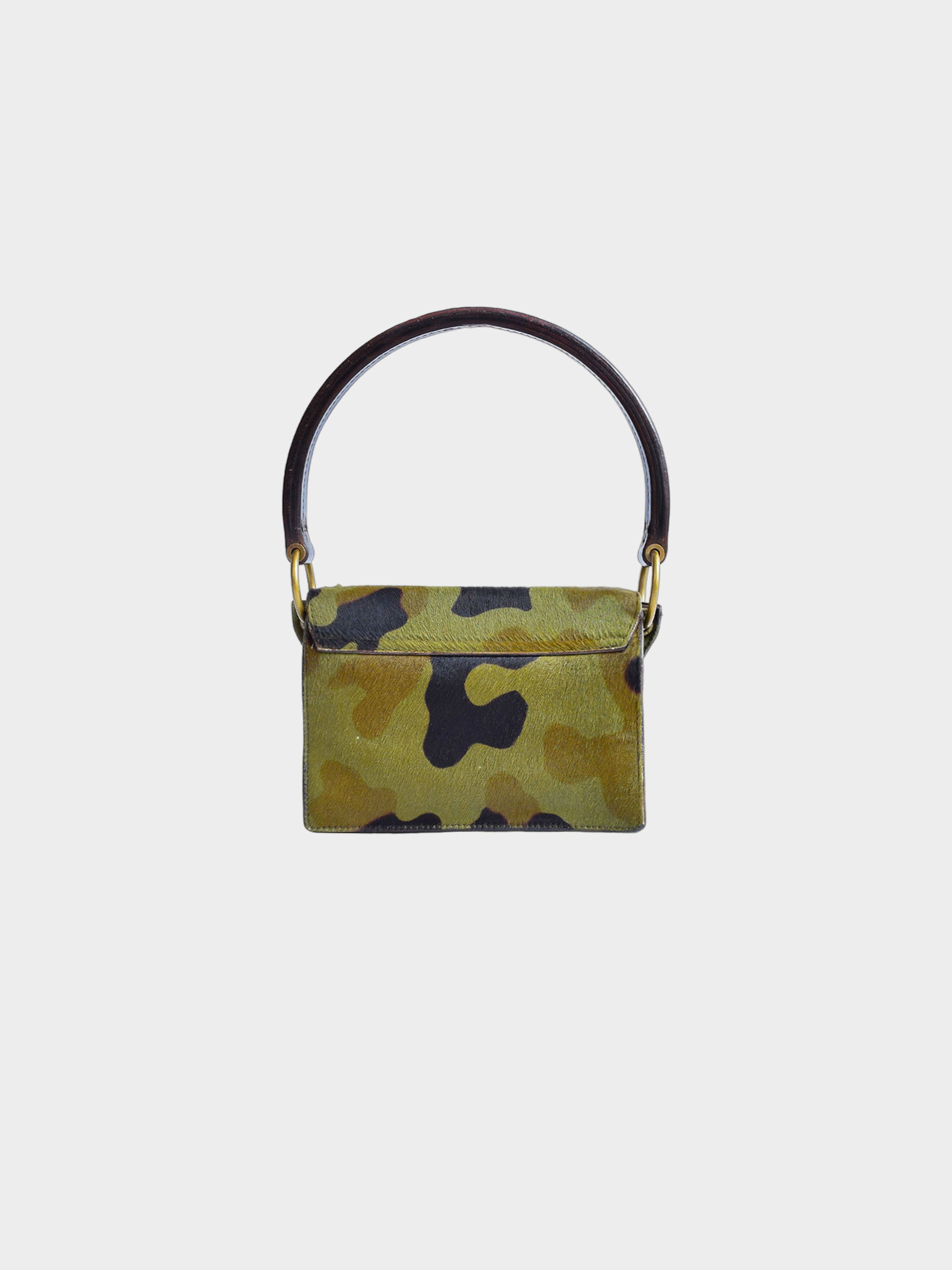 Miu Miu FW 2003 Camo Print Fur Handbag