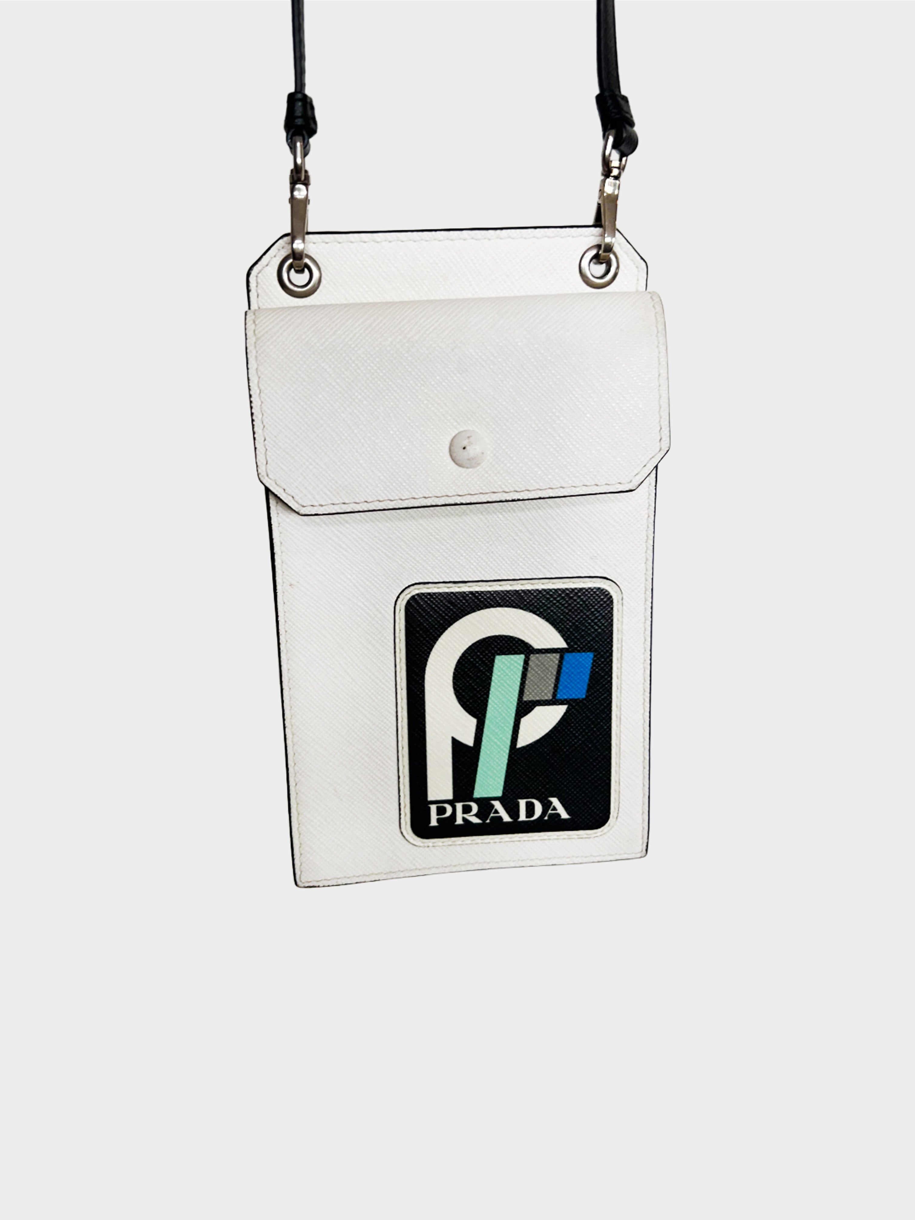 Prada 2018 Saffiano Patch Phone Case Bag