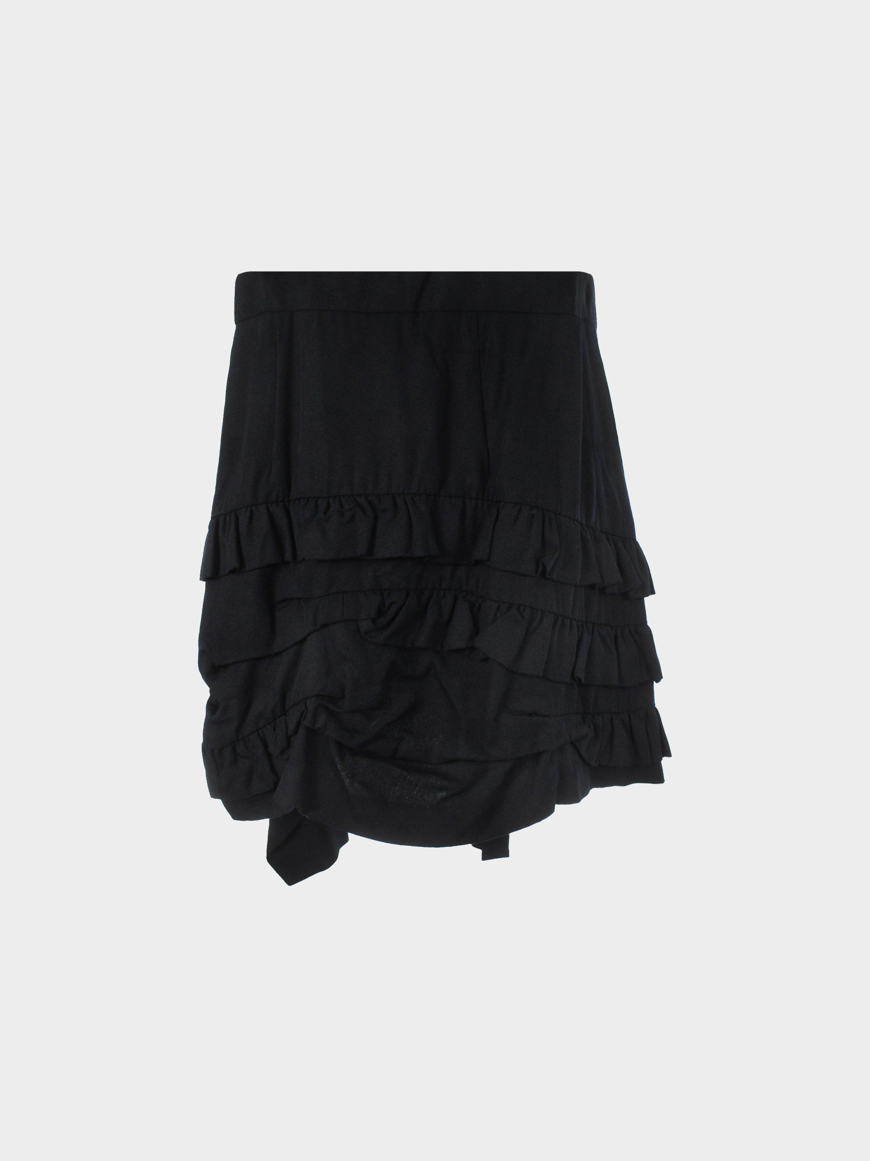 Comme des Garçons SS 1995 Black Ruffle Skirt